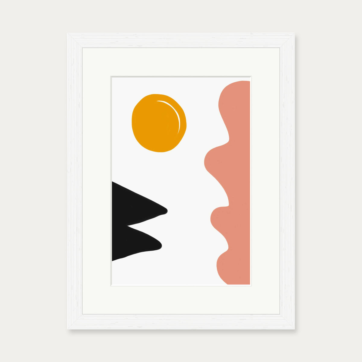 Bohemian Colours Art Print — 30 x 40 cm — White Frame