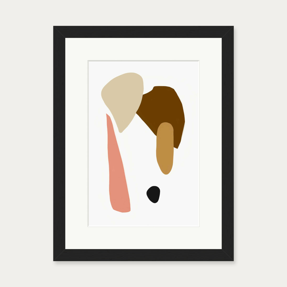 Bohemian Tones Art Print — 30 x 40 cm — Black Frame