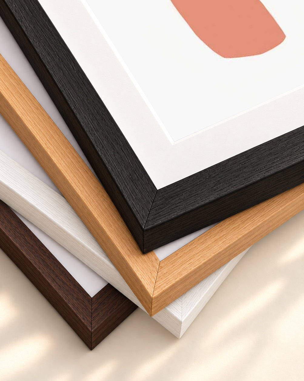 Bohemian Tones Art Print — framed print corner with 5 cm mount and bevel
