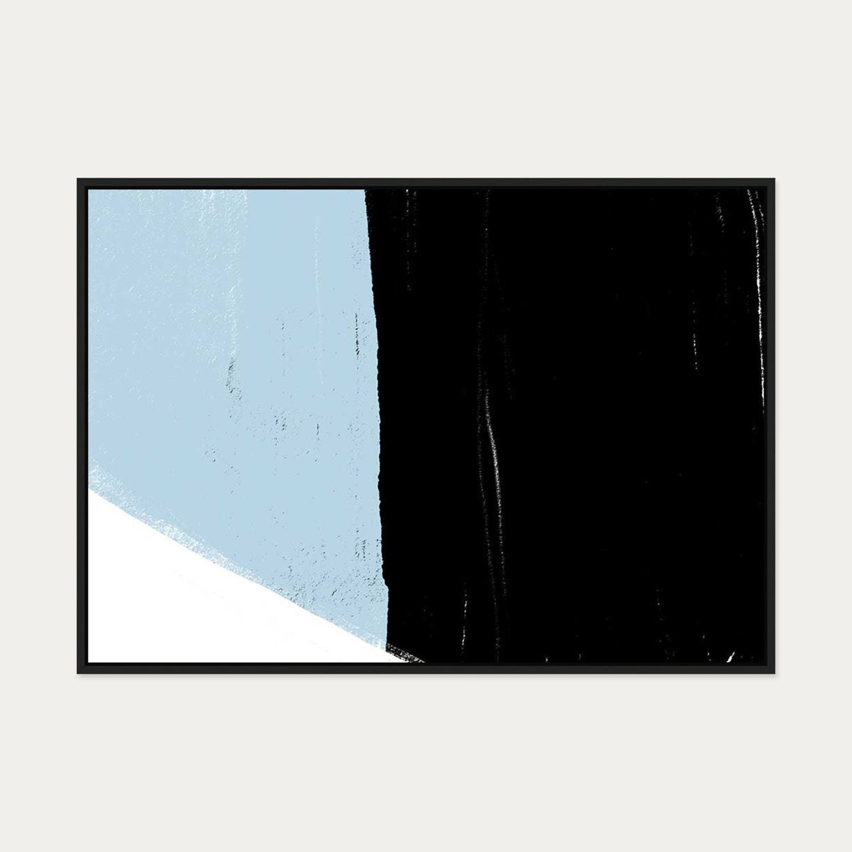Bold Abstract Colour Blocks Canvas Art — 70 x 100 cm — Black Frame