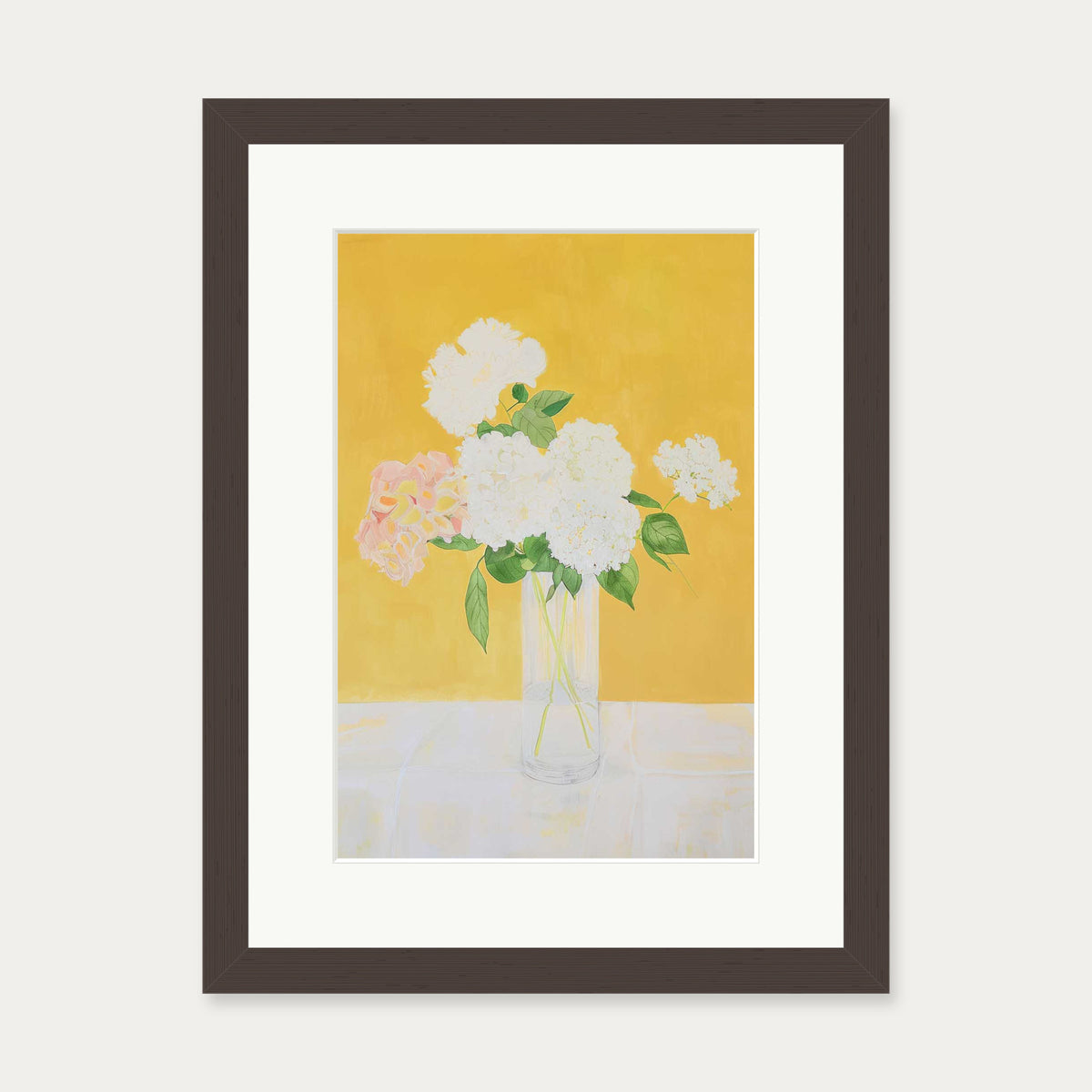 Botanical Still Life Wall Art — 30 x 40 cm — Brown Frame