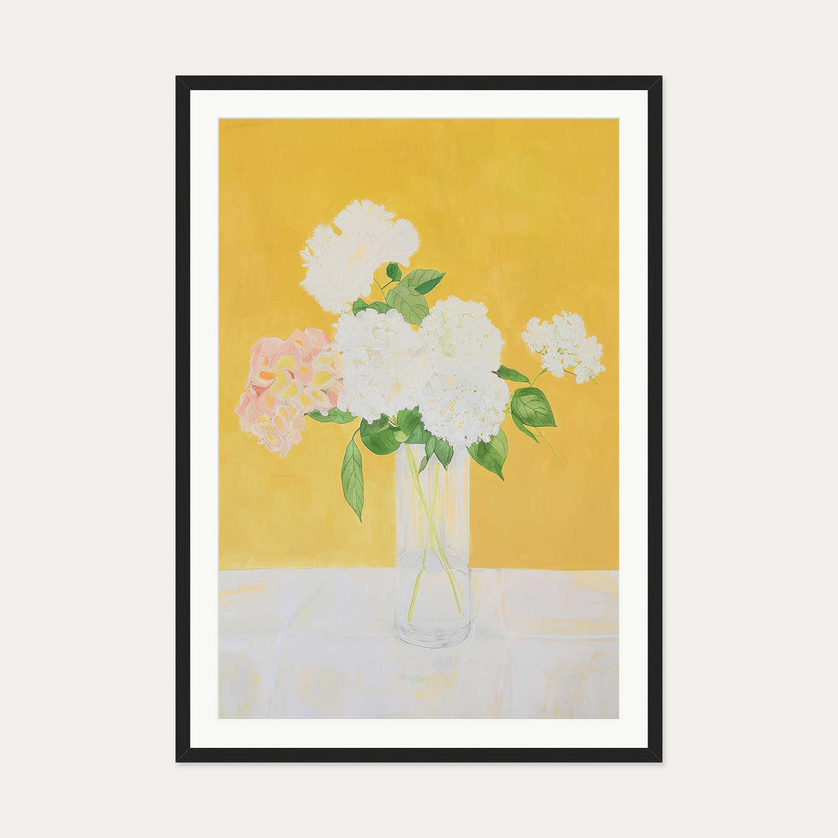 Botanical Still Life Wall Art — 70 x 100 cm — Black Frame