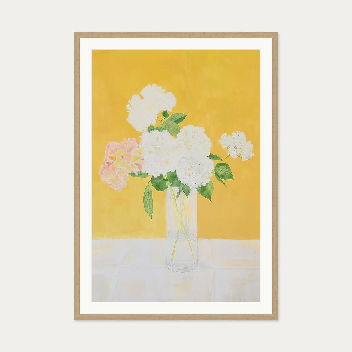 Botanical Still Life Wall Art — 70 x 100 cm — Oak Frame