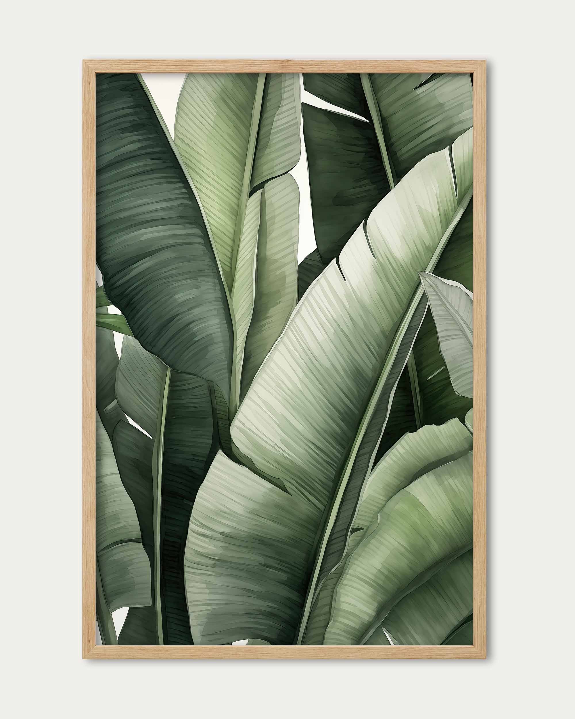Banana Leaf Art Print