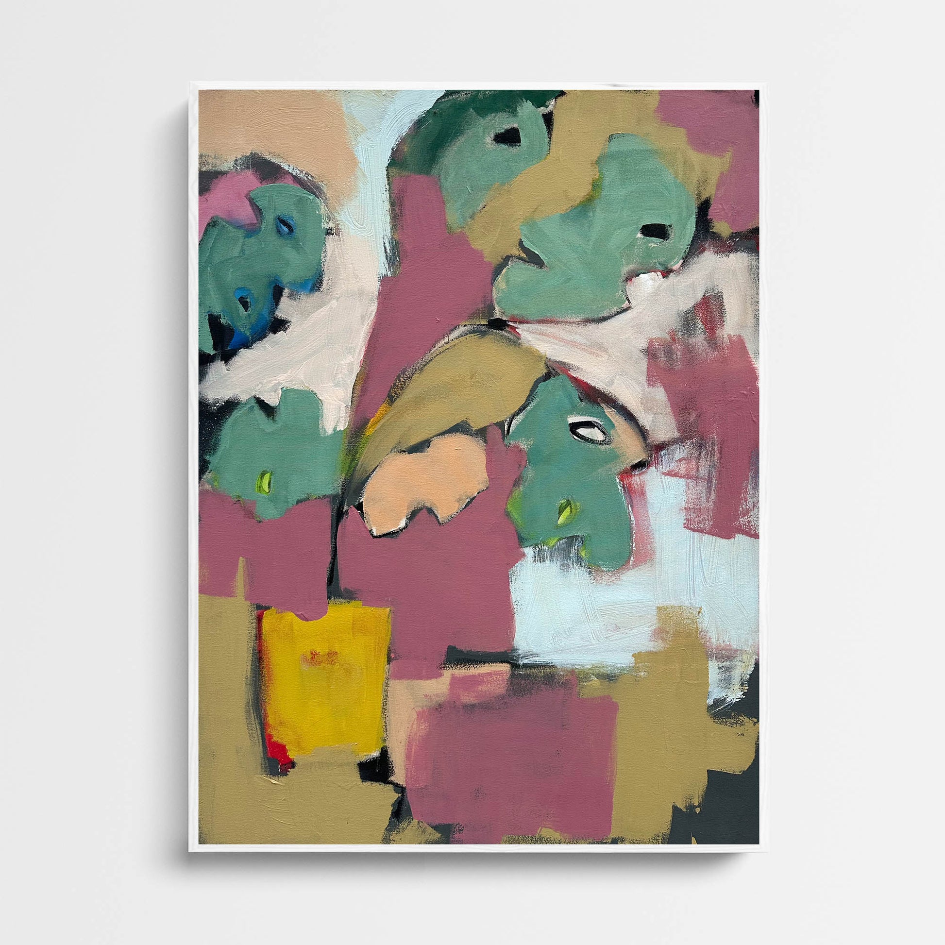 Botanical Haze - Original Painting-Abstract House