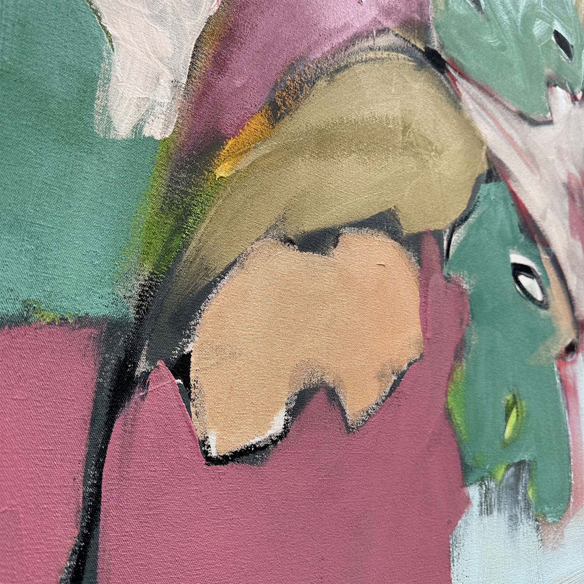 Botanical Haze - Original Painting-Abstract House