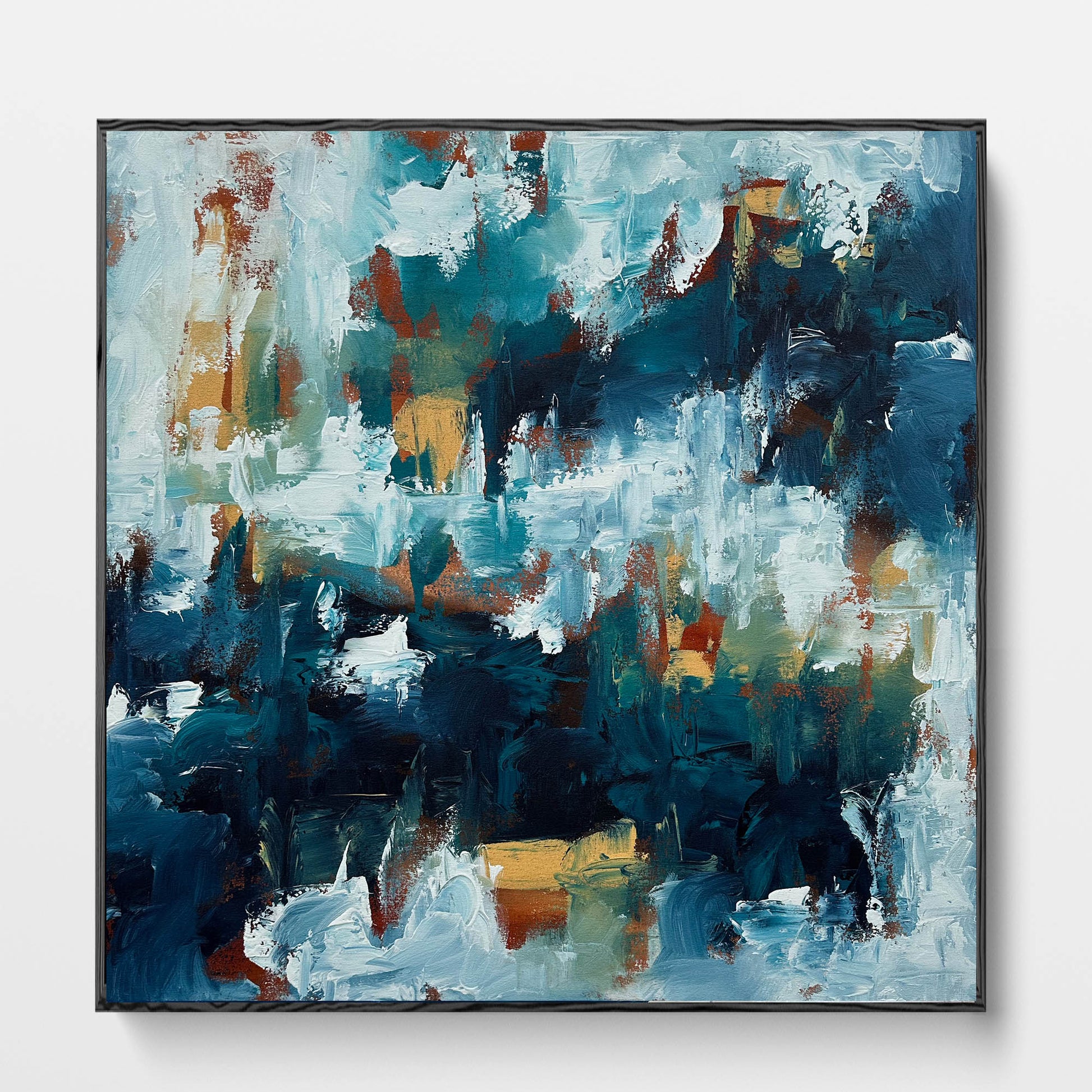 Bound By Time - Original Painting-Abstract House