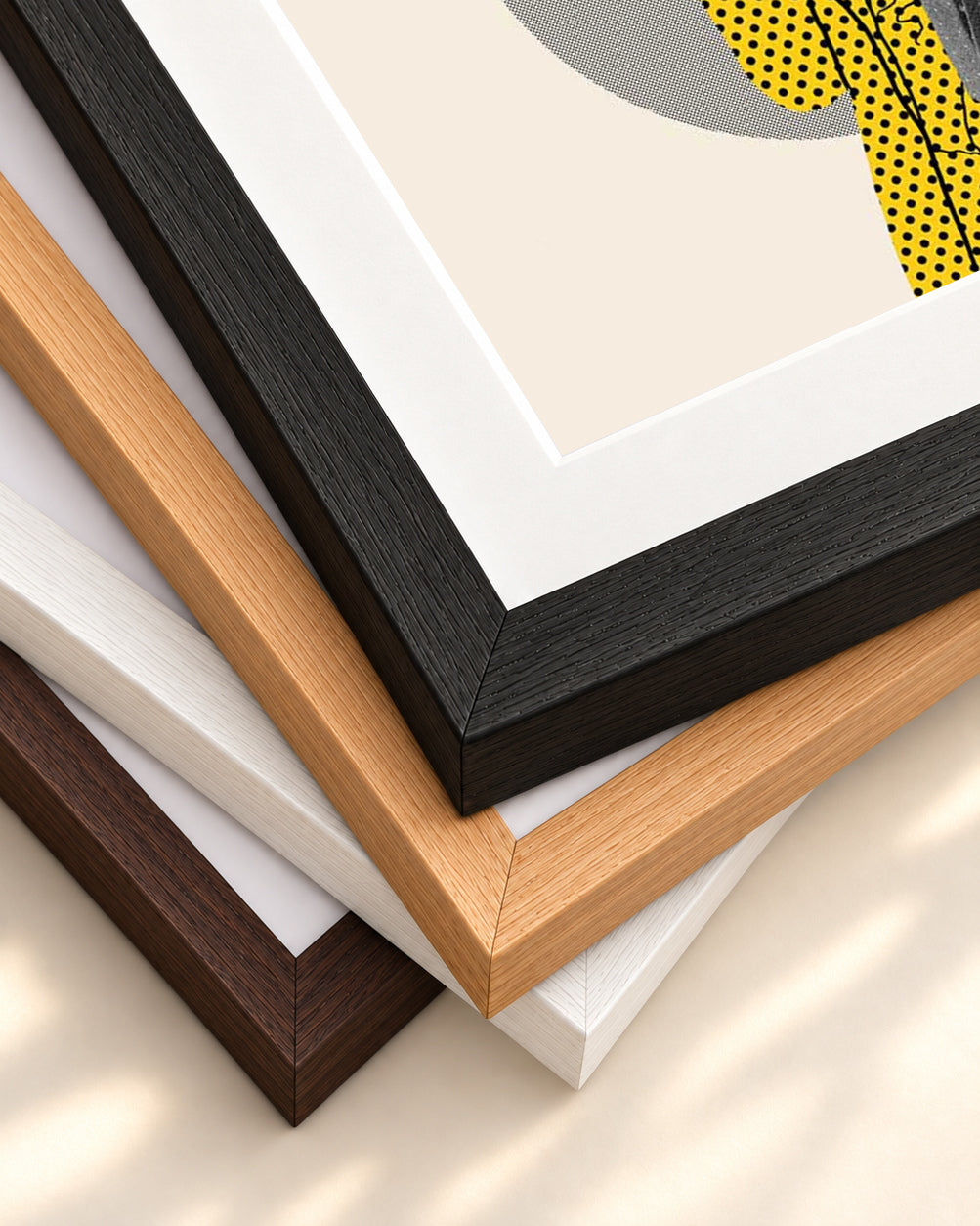 Brainstorm Graphic Art Print — framed print corner with 5 cm mount and bevel