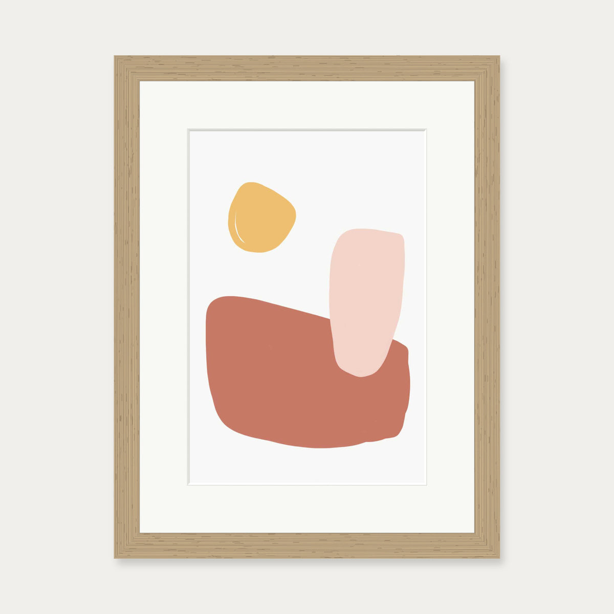 Breakfast Art Print — 30 x 40 cm — Oak Frame