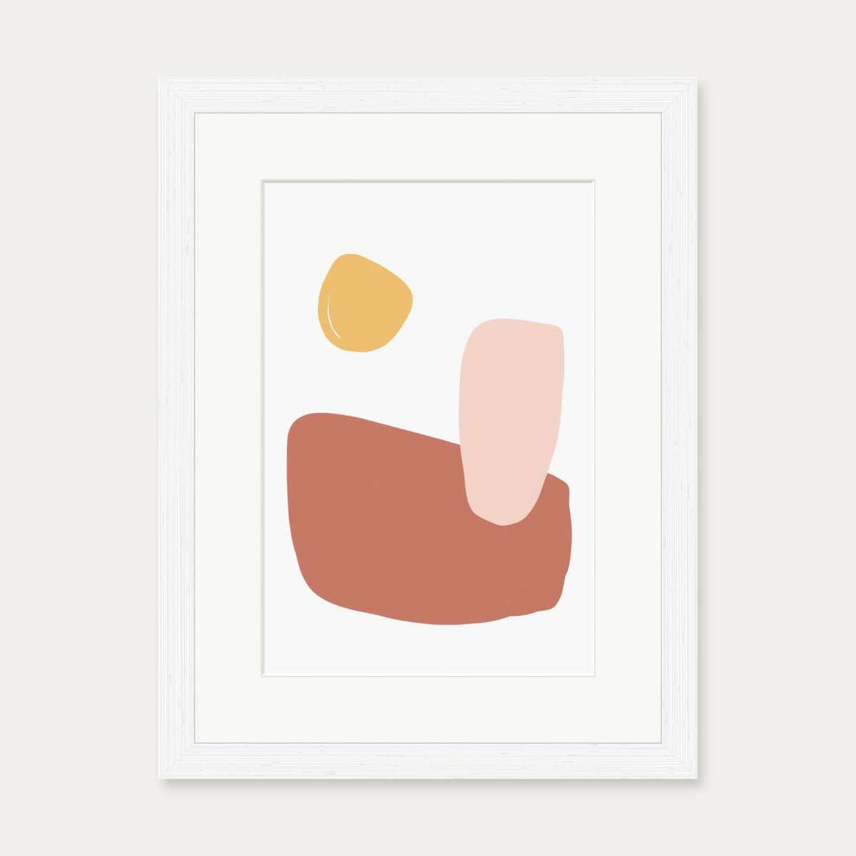 Breakfast Art Print — 30 x 40 cm — White Frame