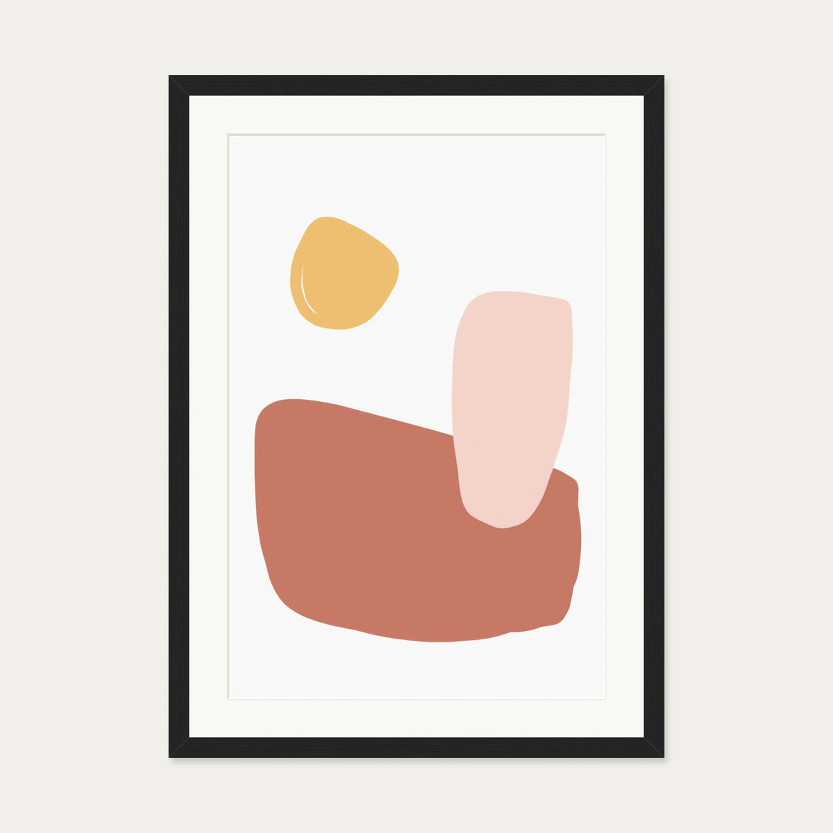 Breakfast Art Print — 50 x 70 cm — Black Frame