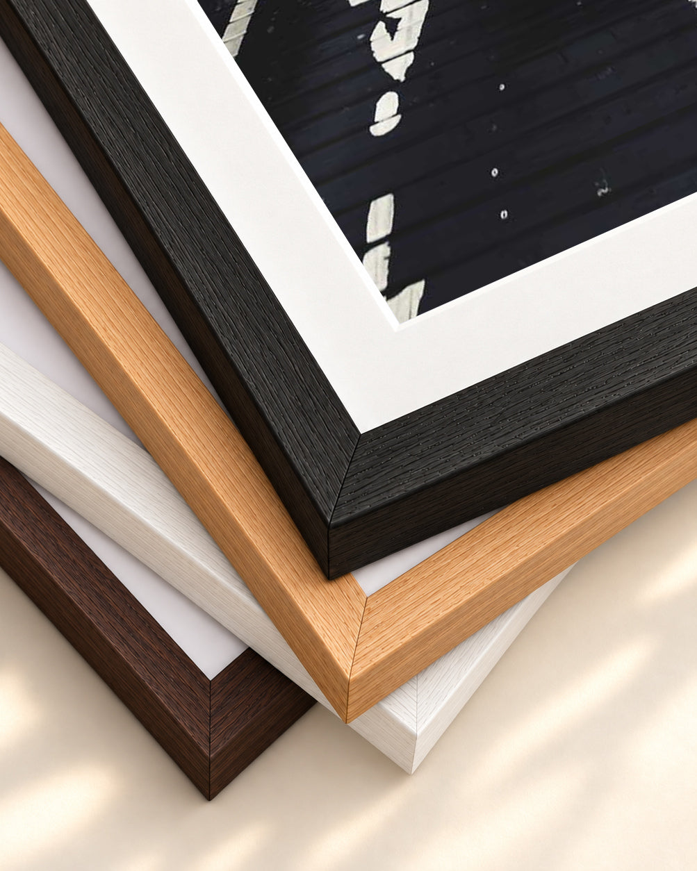 Brooklyn Bridge Wall Art Print — framed print corner with 5 cm mount and bevel