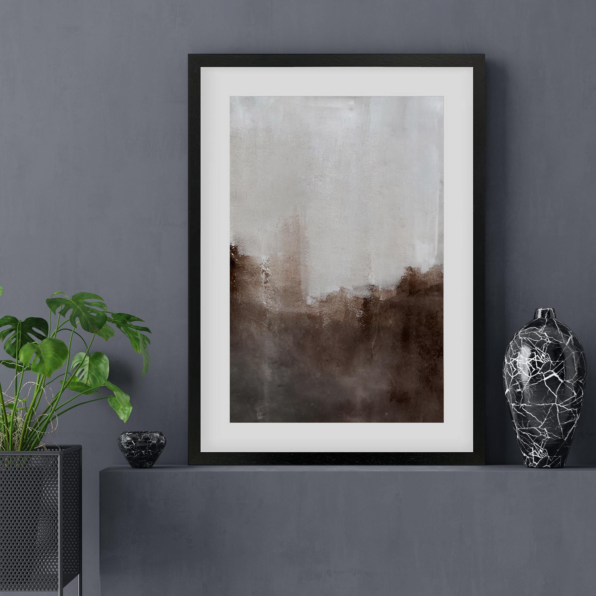 Brown Haze Framed Art