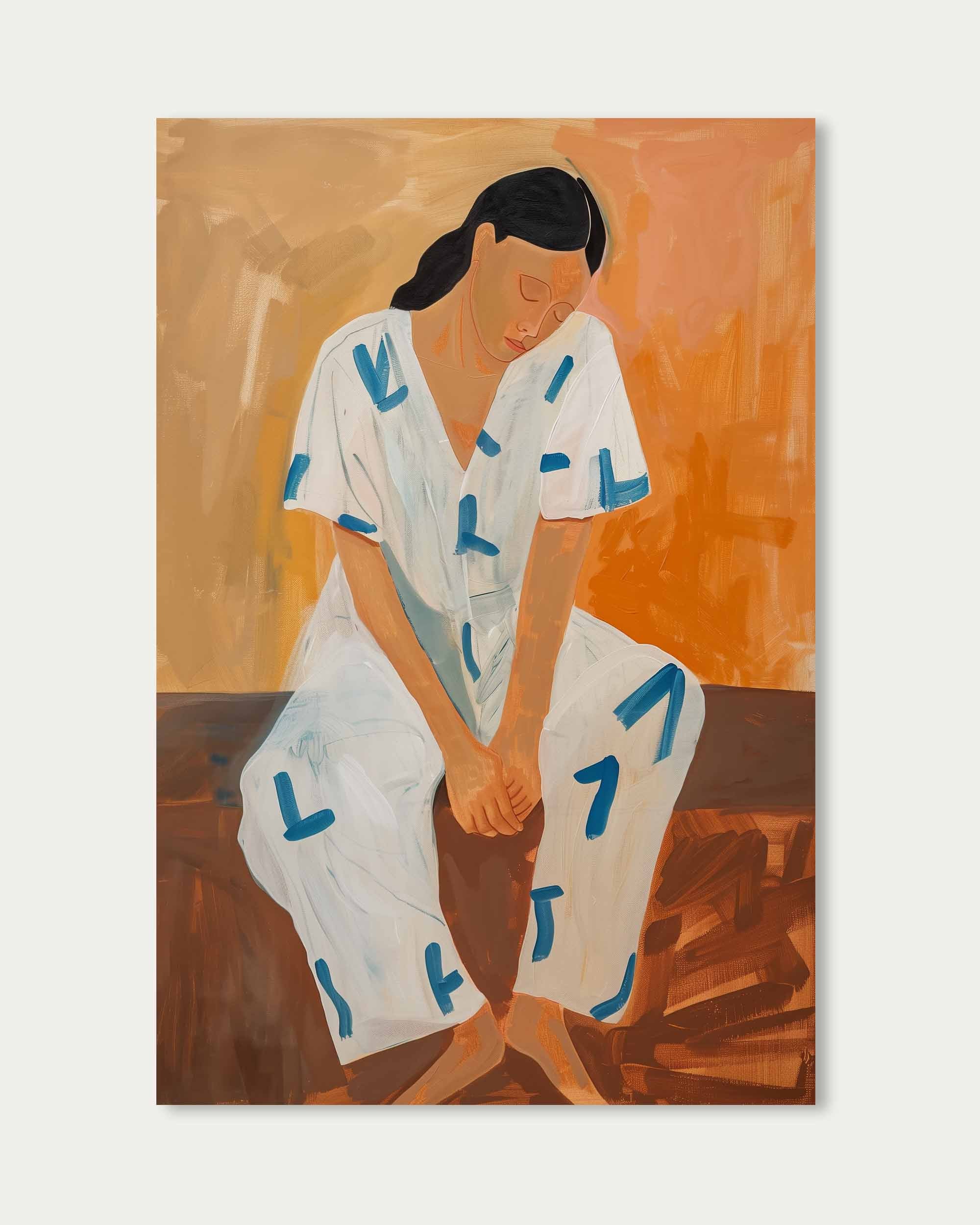 Going To Bed Wall Art Print