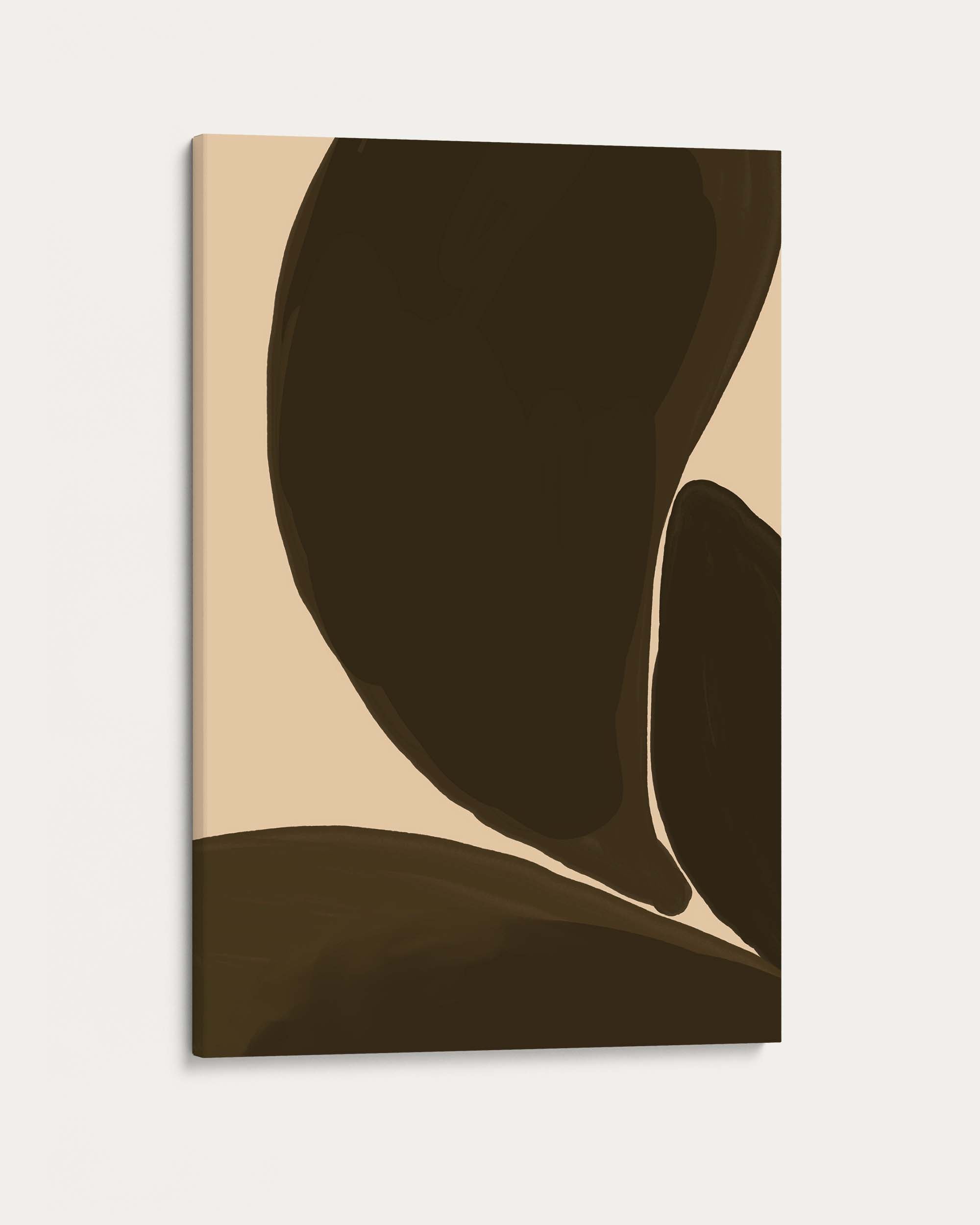 Monochrome Organic Shapes Wall Art