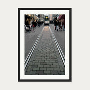 Brushed Amsterdam Art Print — 50 x 70 cm — Black Frame
