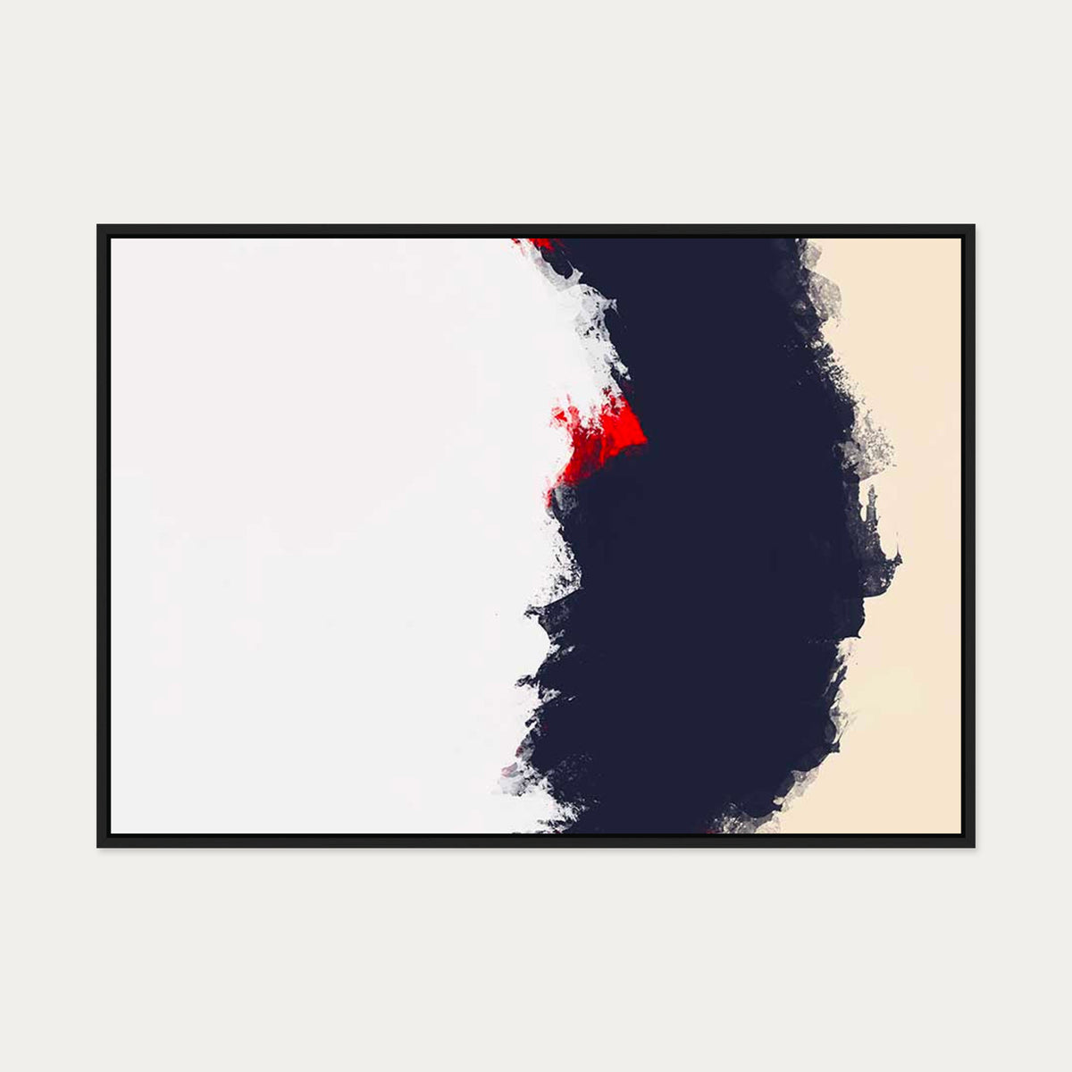 Burnt Sands Canvas Art — 70 x 100 cm — Black Frame