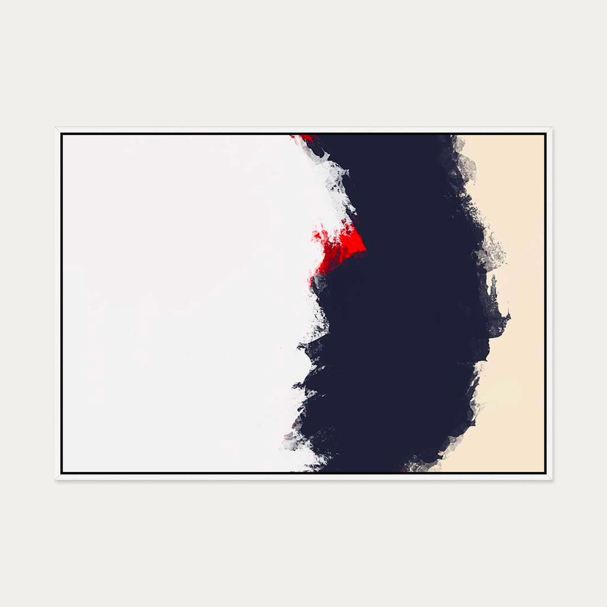 Burnt Sands Canvas Art — 70 x 100 cm — White Frame
