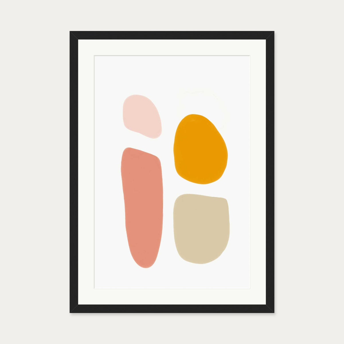 Butterscotch Art Print — 50 x 70 cm — Black Frame
