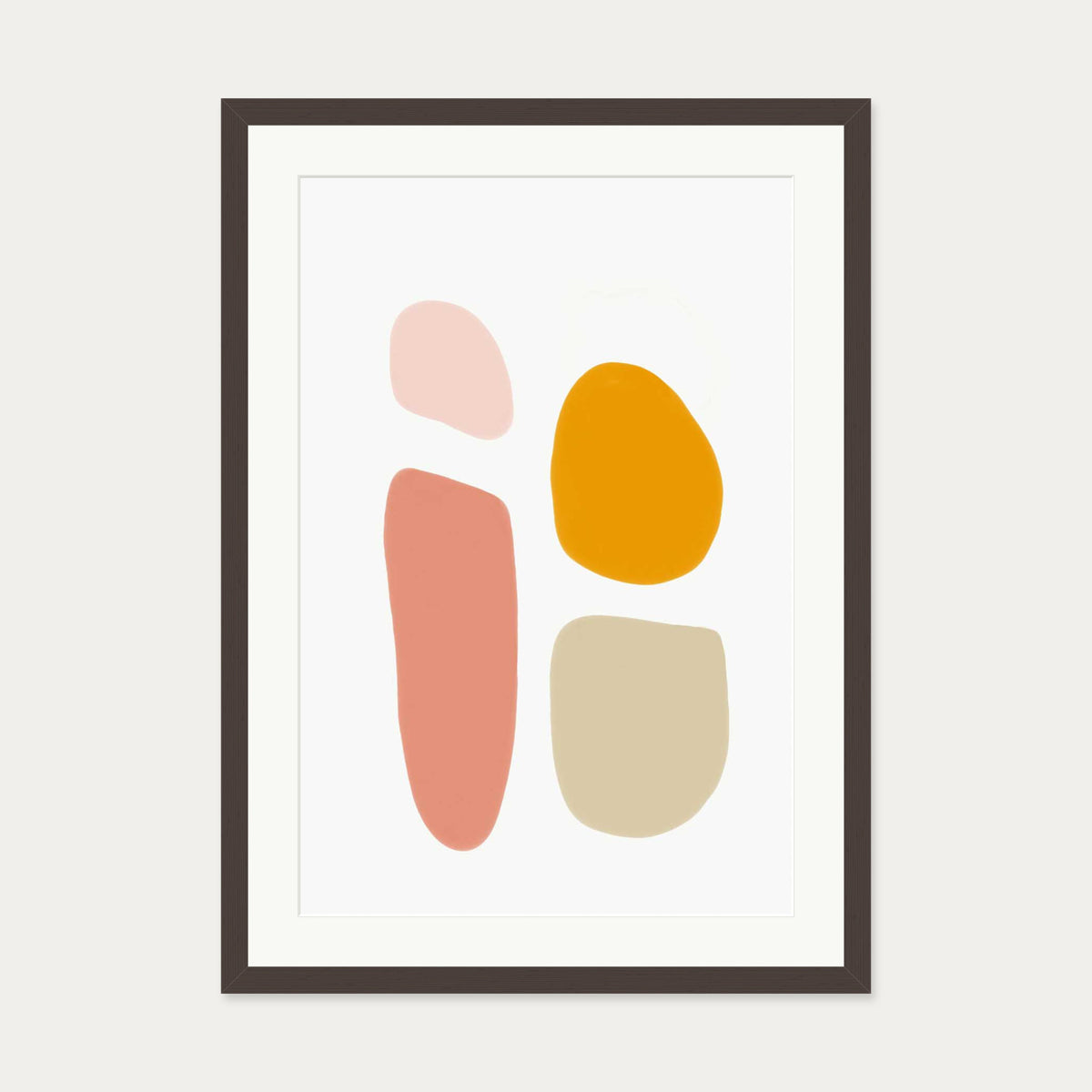 Butterscotch Art Print — 50 x 70 cm — Brown Frame