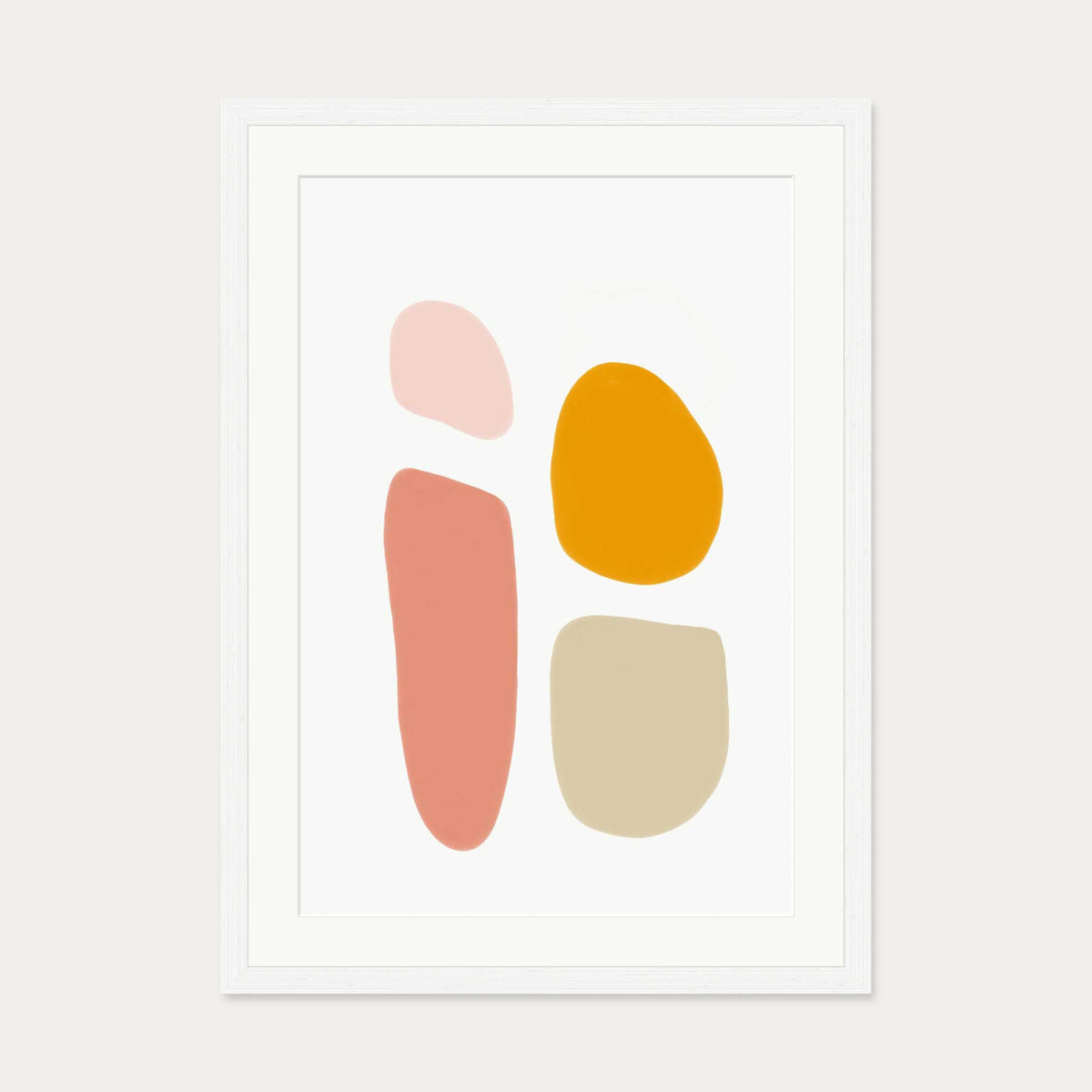 Butterscotch Art Print — 50 x 70 cm — White Frame