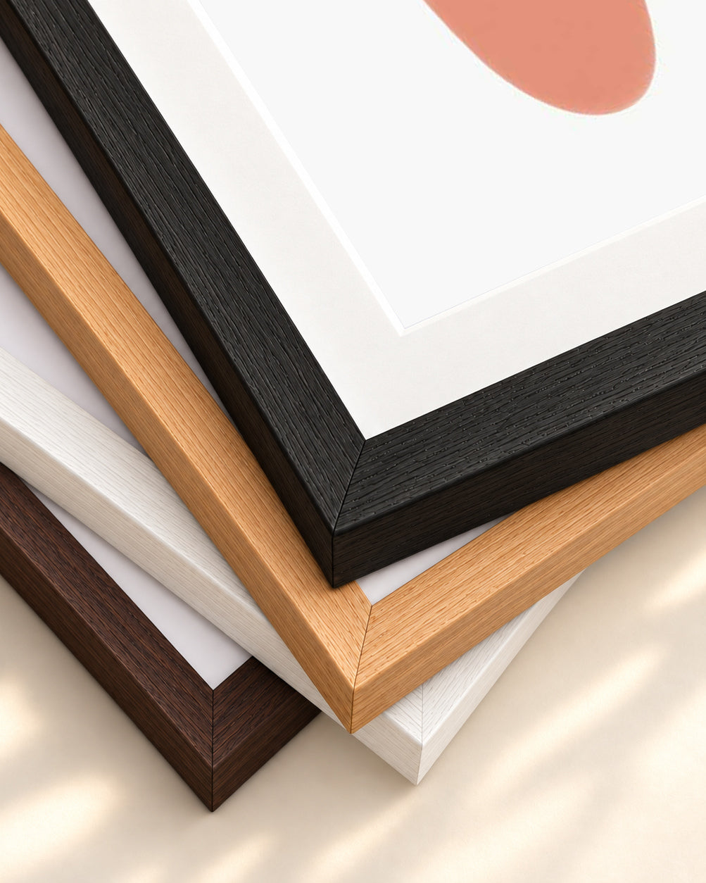 Butterscotch Art Print — framed print corner with 5 cm mount and bevel