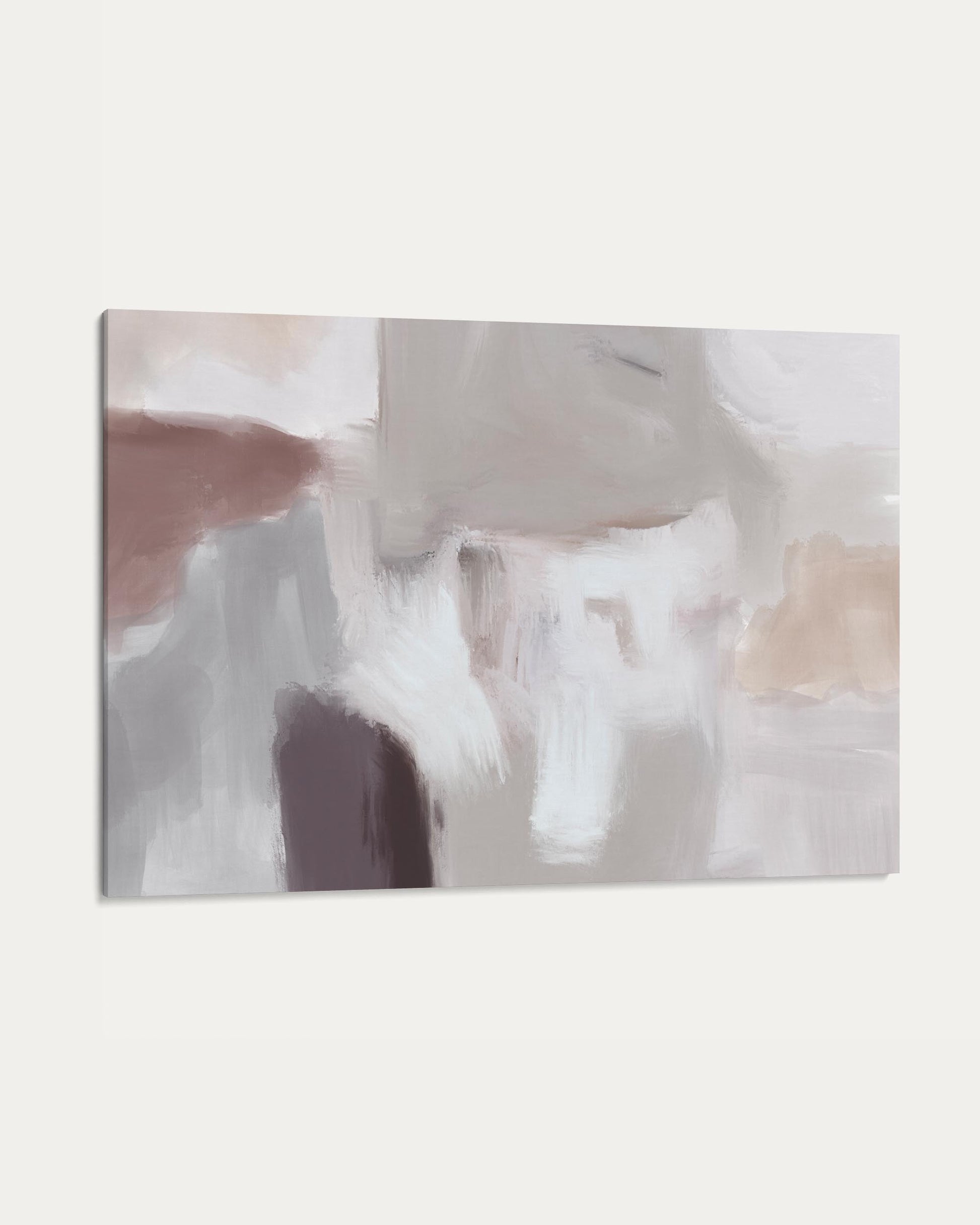 Abstract art with blurred colors on a white background