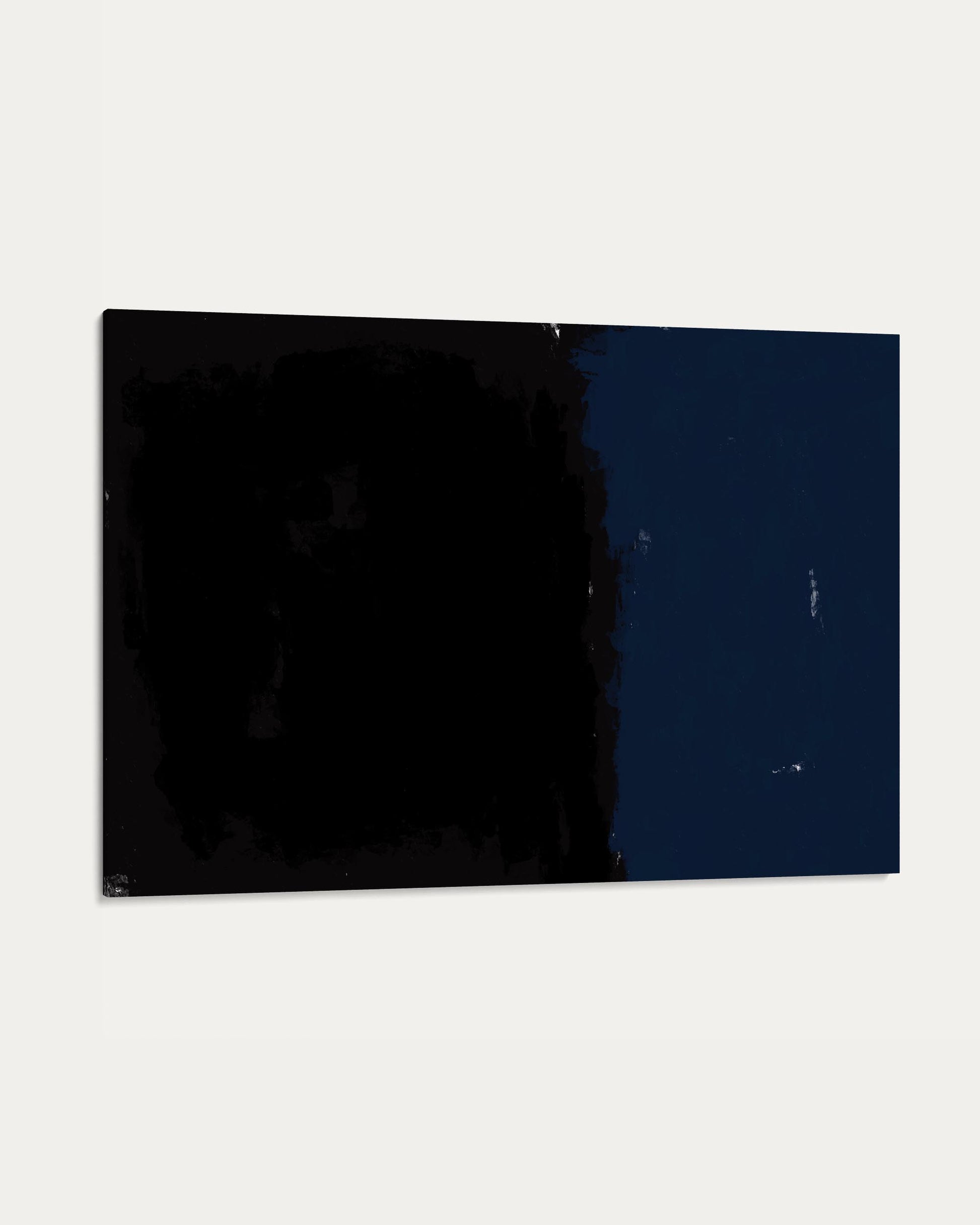 Rectangular black object on a white background