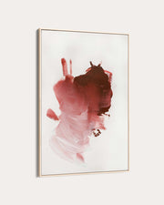 Red Abstract Strokes Canvas Art