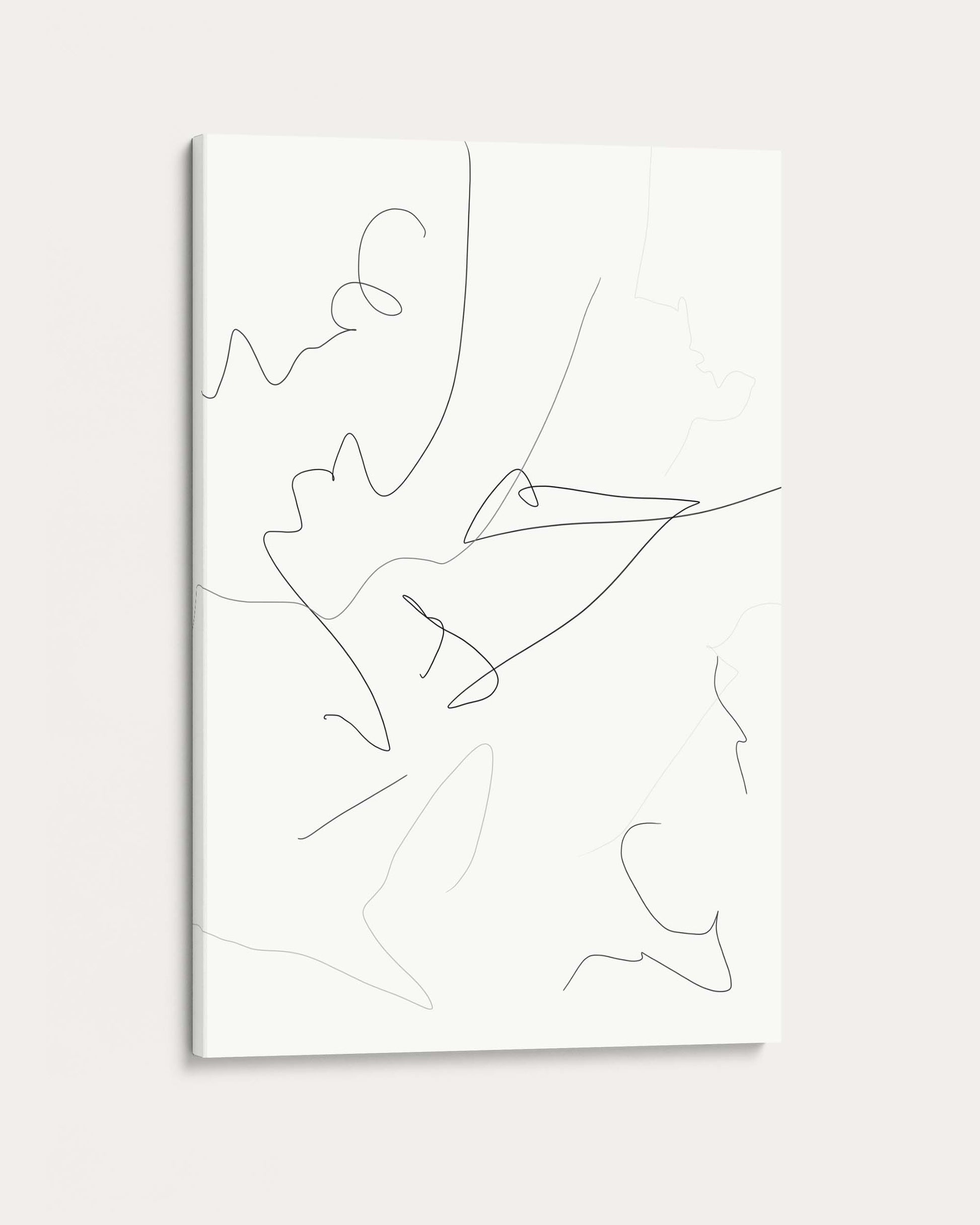 Abstract line art on a white background
