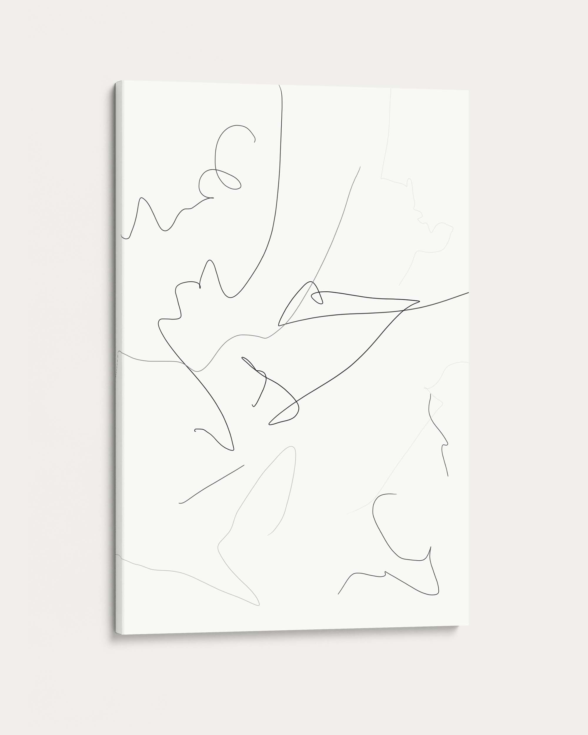 Abstract line art on a white background