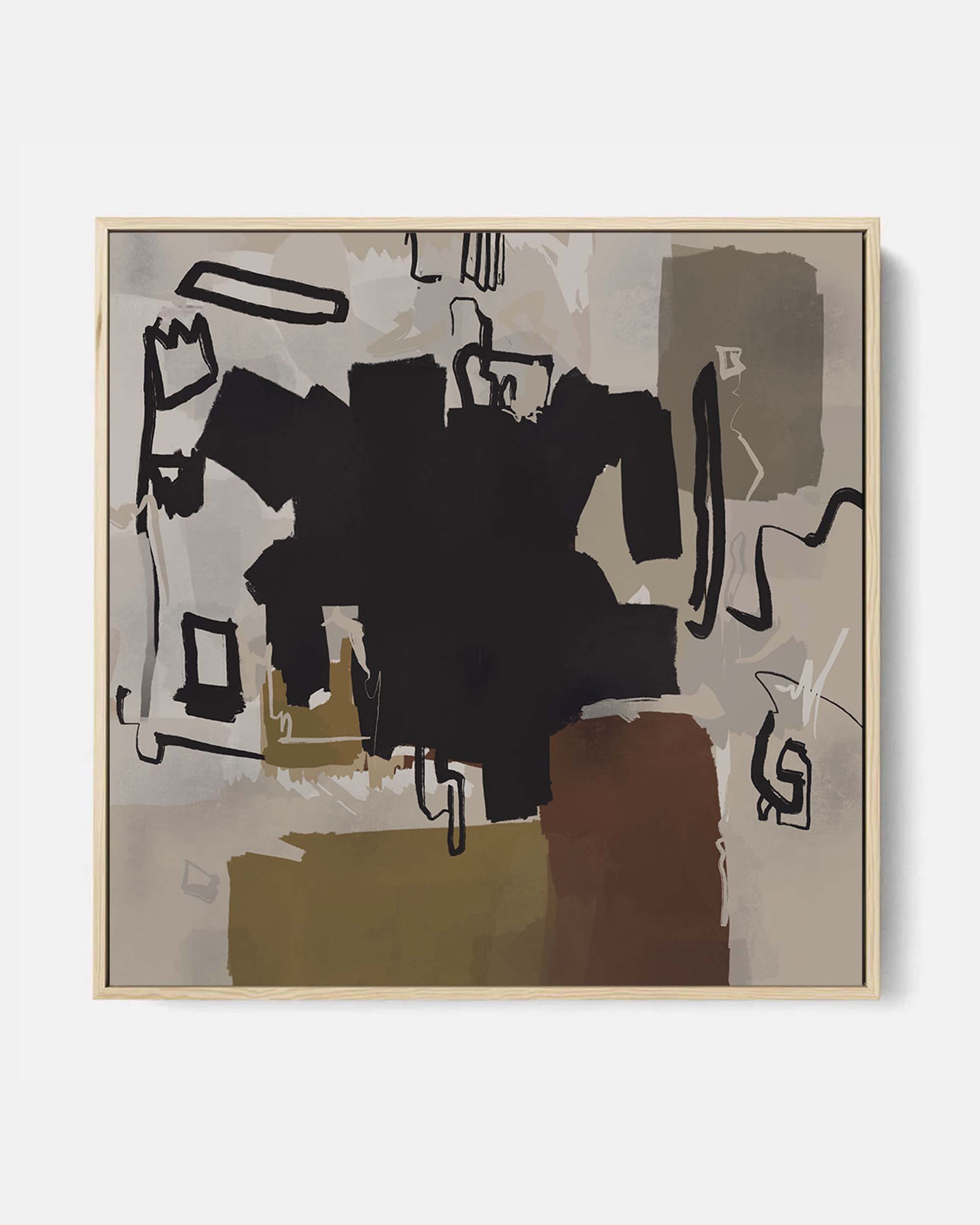 Umber Canvas Art Set Of 2