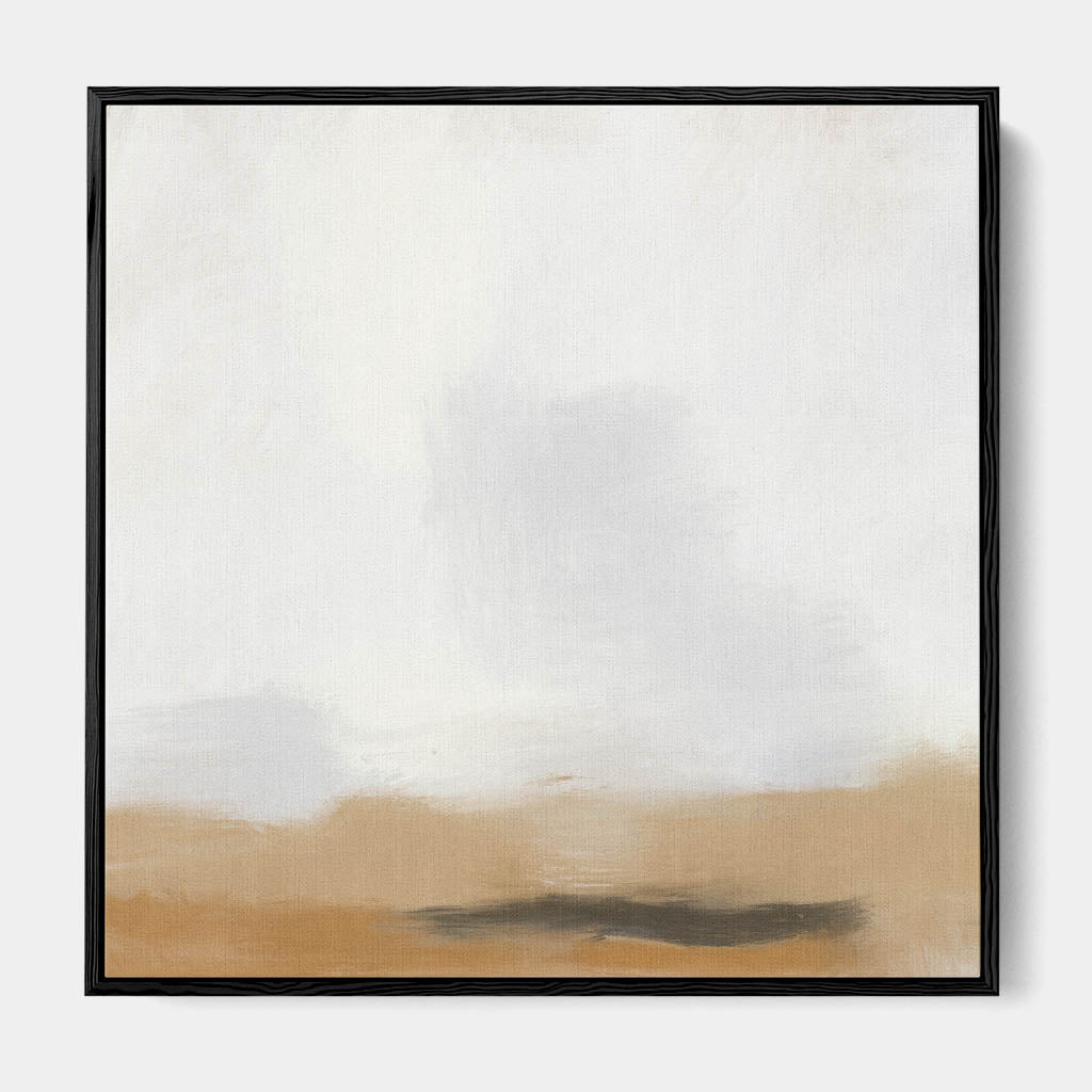 Foggy Desert Framed Canvas