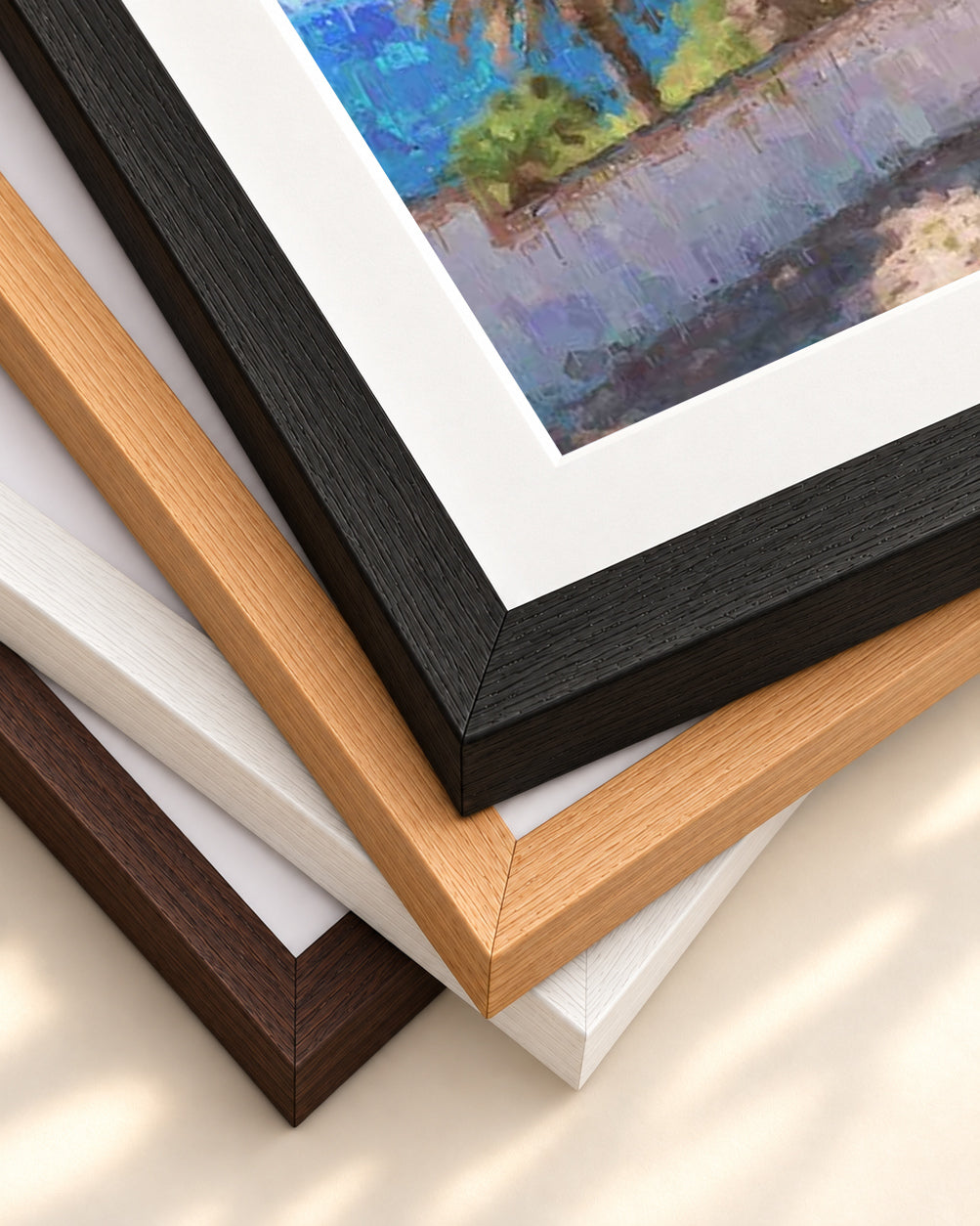 Cape Spartel Morocco Art Print — framed print corner with 5 cm mount and bevel