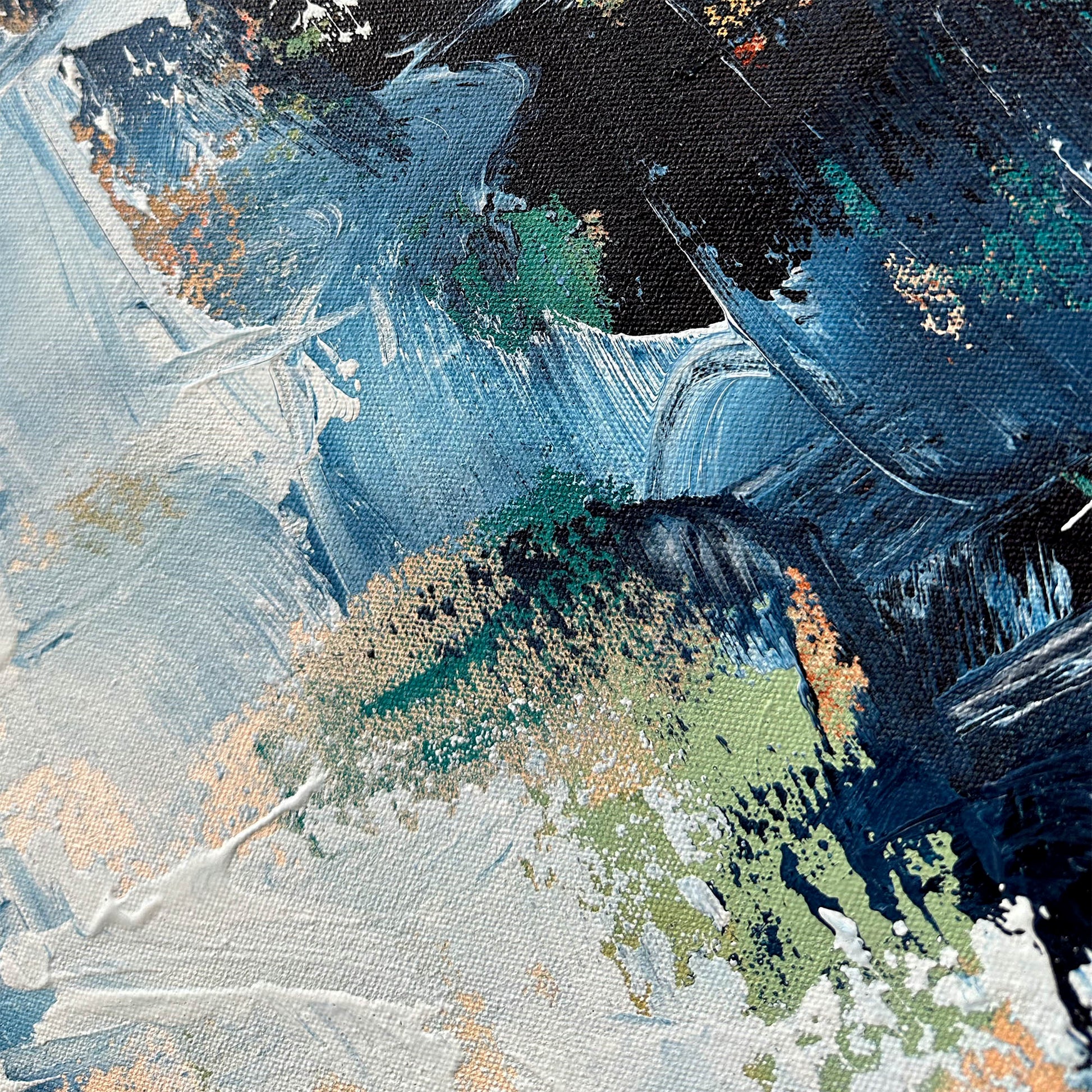 Chasing The Line - Original Painting-Abstract House