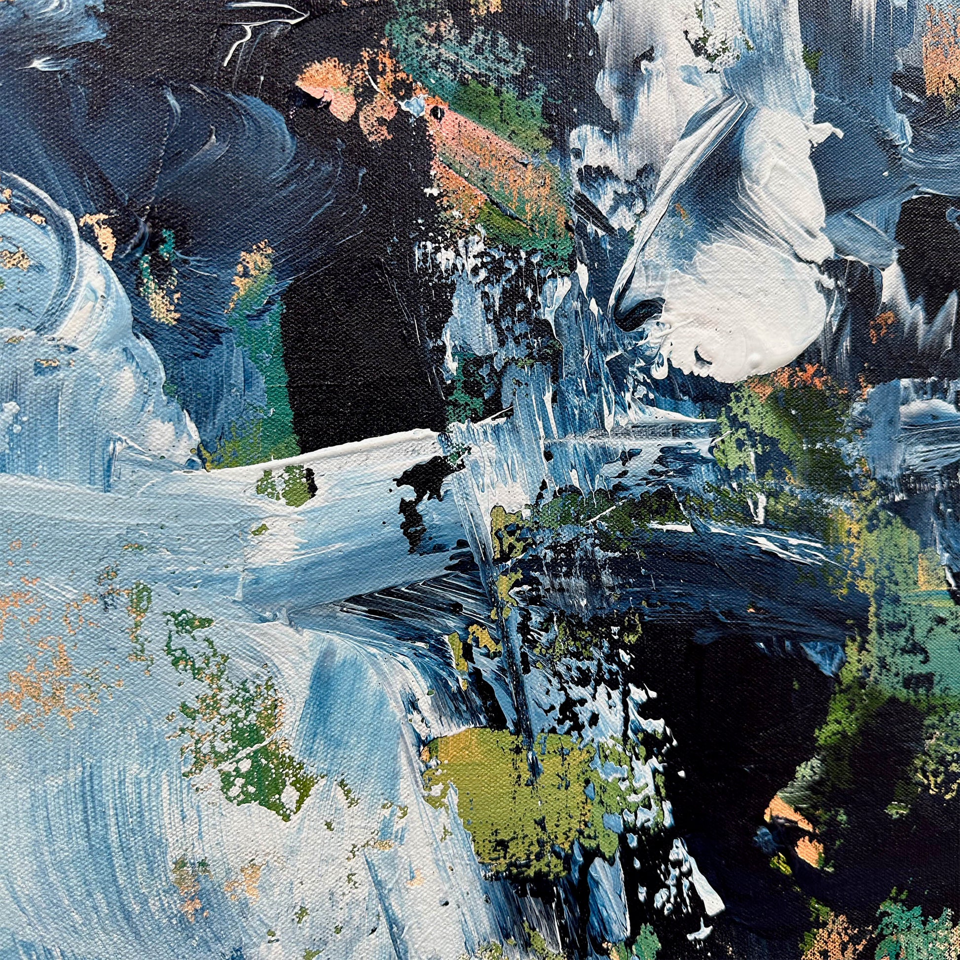 Chasing The Line - Original Painting-Abstract House