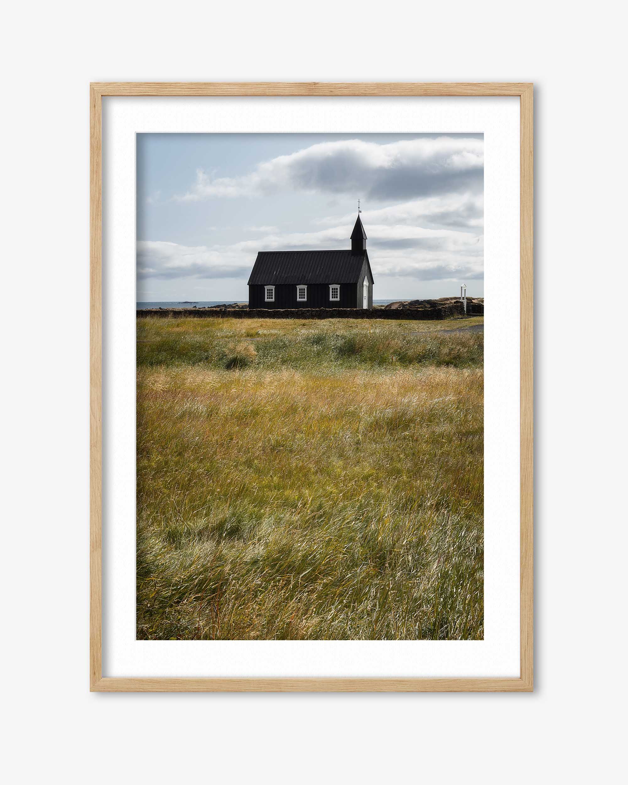 Church In A Field Wall Art Print