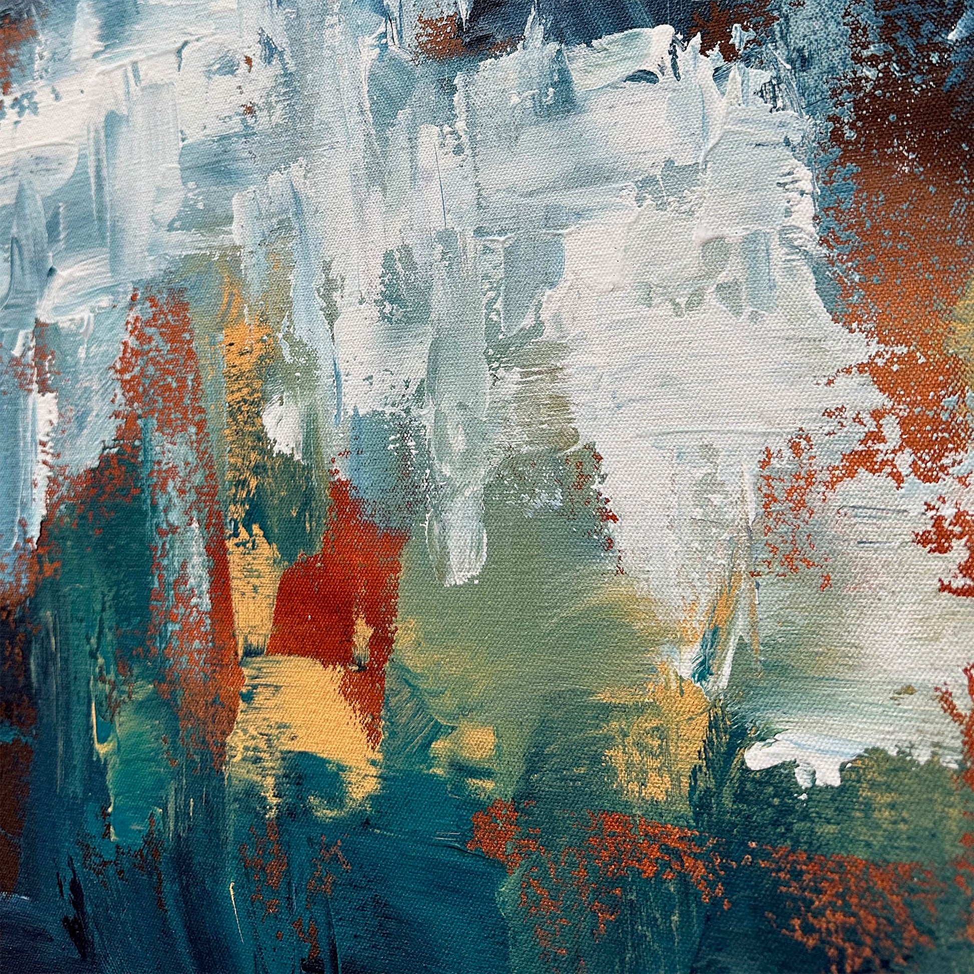 Bound By Time - Original Painting-Abstract House