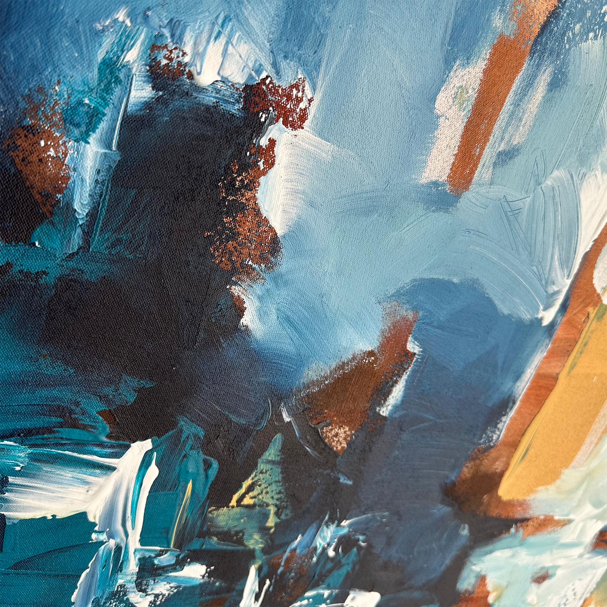 Keep At Bay - Original Painting-Abstract House