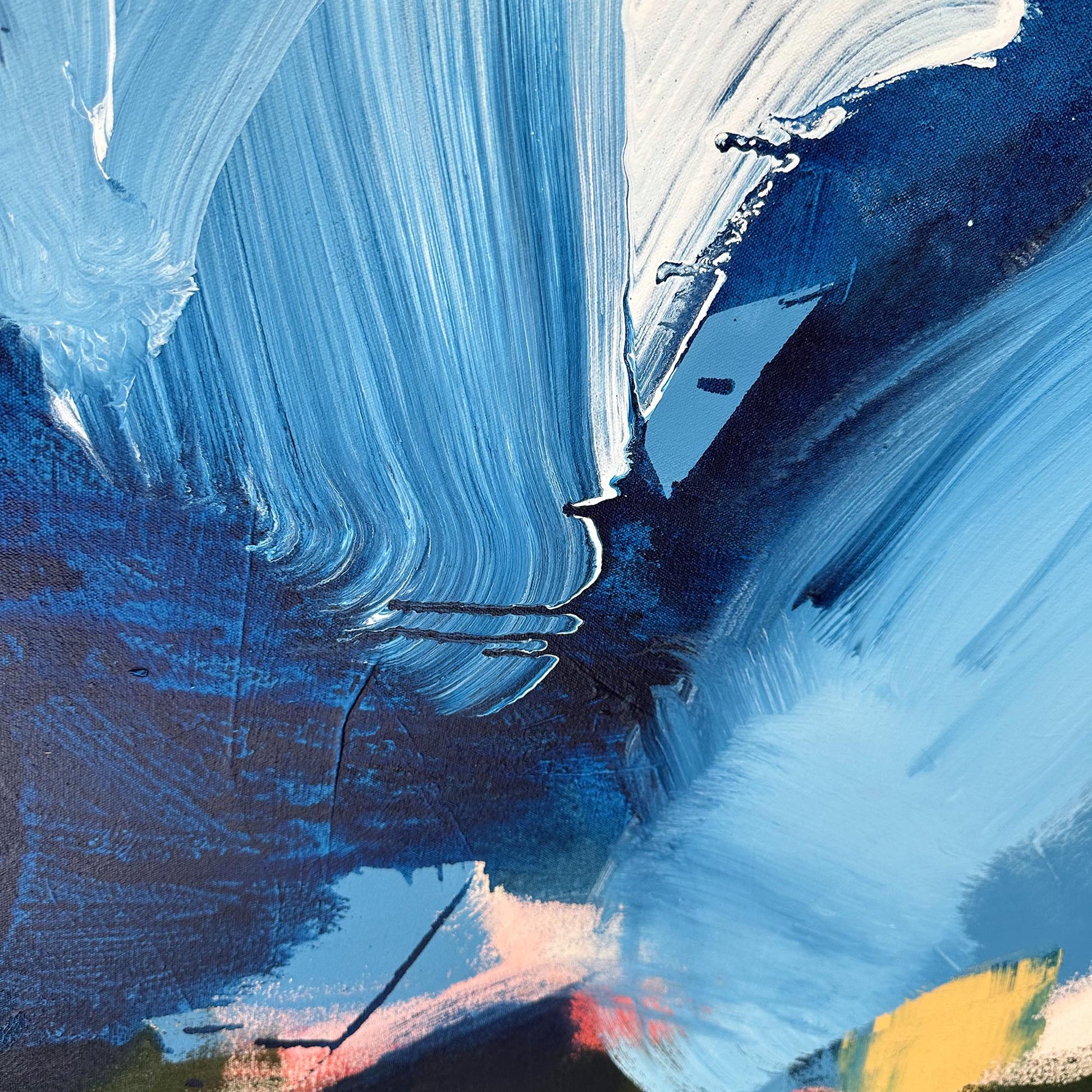 Strong Current - Original Painting-Abstract House