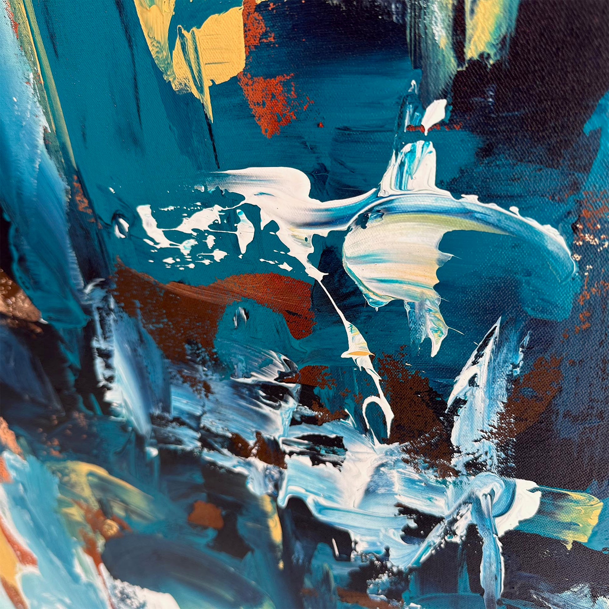 Keep At Bay - Original Painting-Abstract House