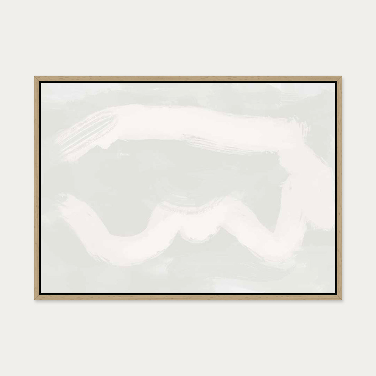 Cloud Canvas Art — 50 x 70 cm — Oak Frame