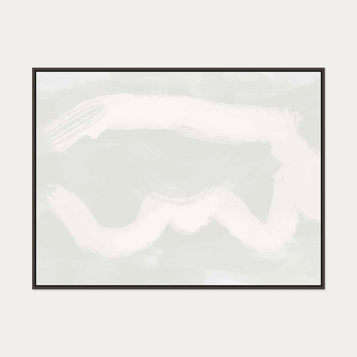 Cloud Canvas Art — 90 x 120 cm — Brown Frame