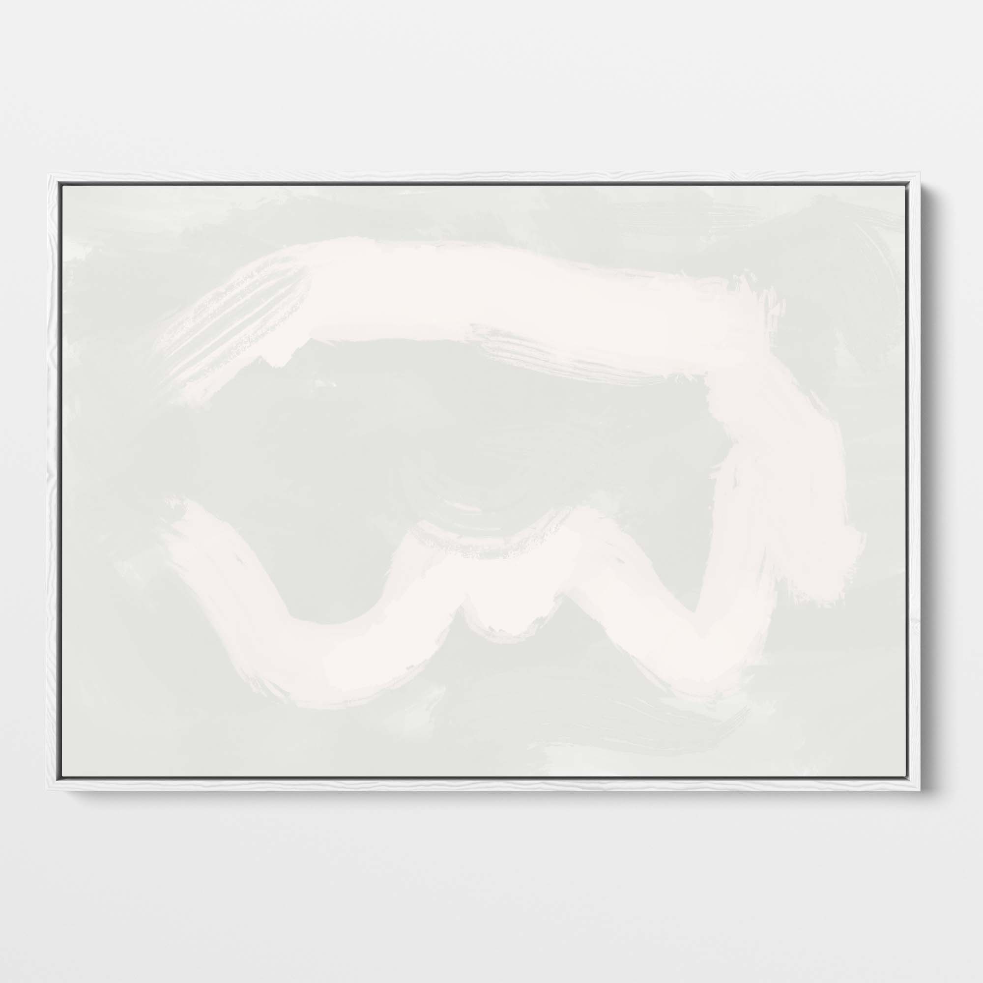 Cloud Framed Canvas-Abstract House