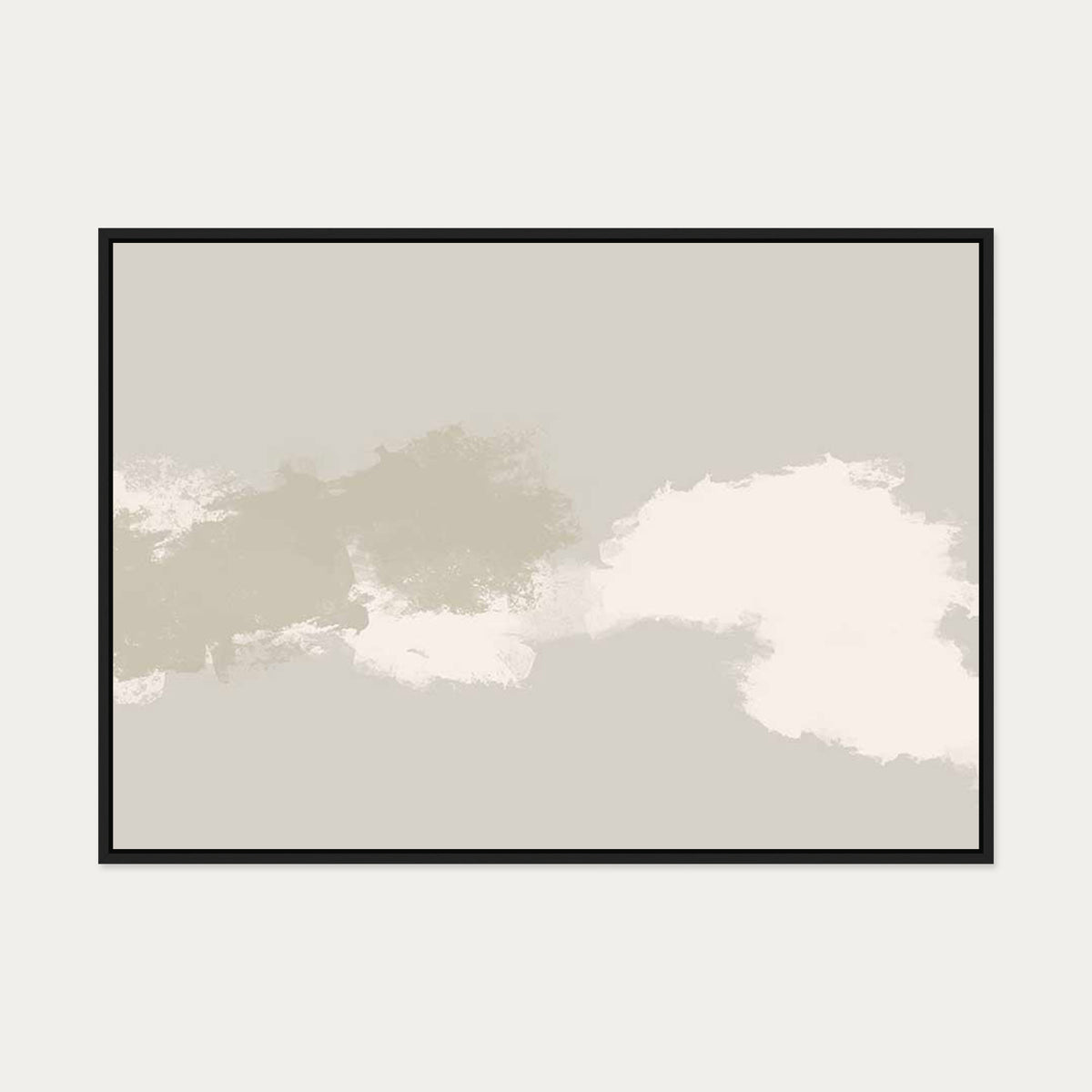 Cloudy Bay Canvas Art — 70 x 100 cm — Black Frame
