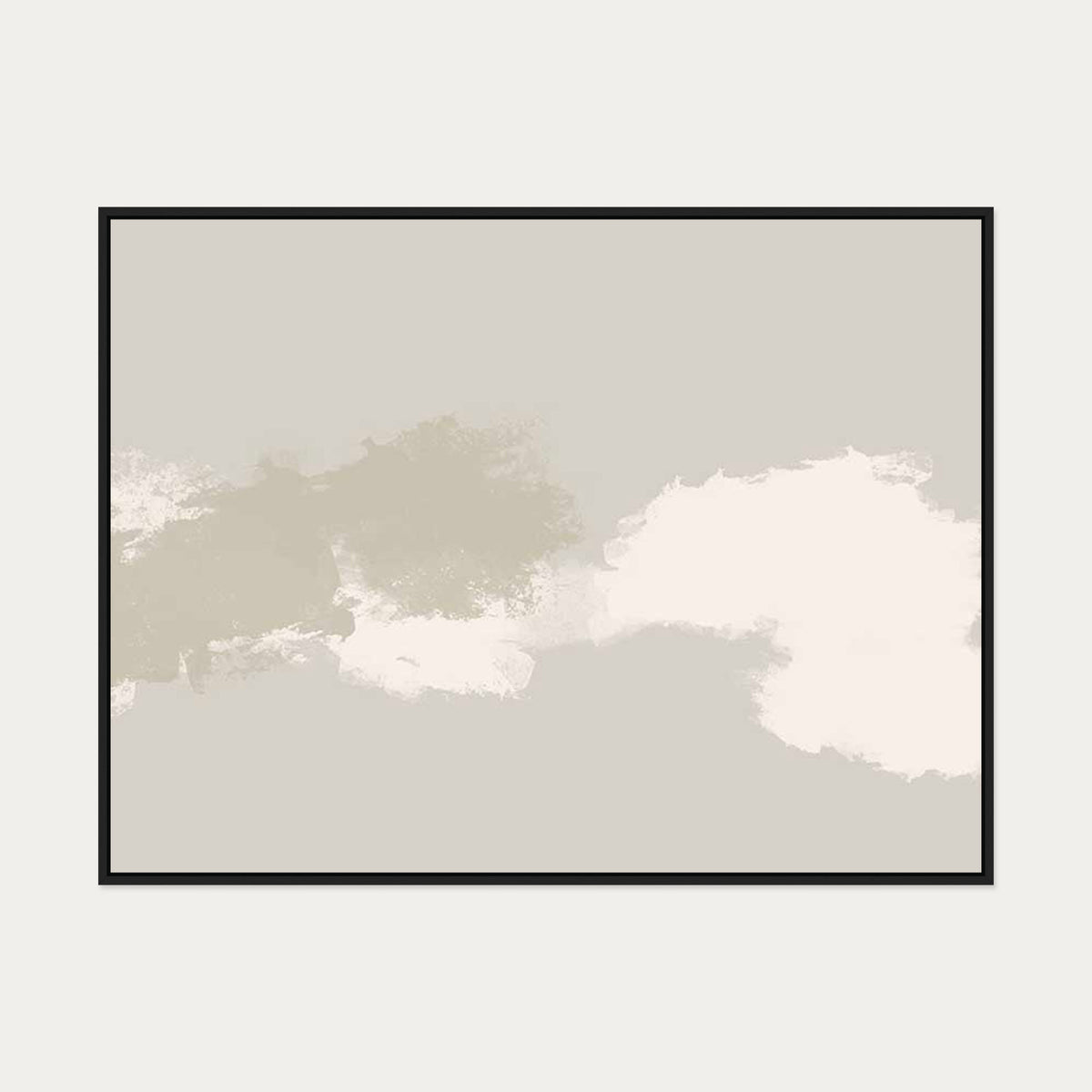 Cloudy Bay Canvas Art — 90 x 120 cm — Black Frame