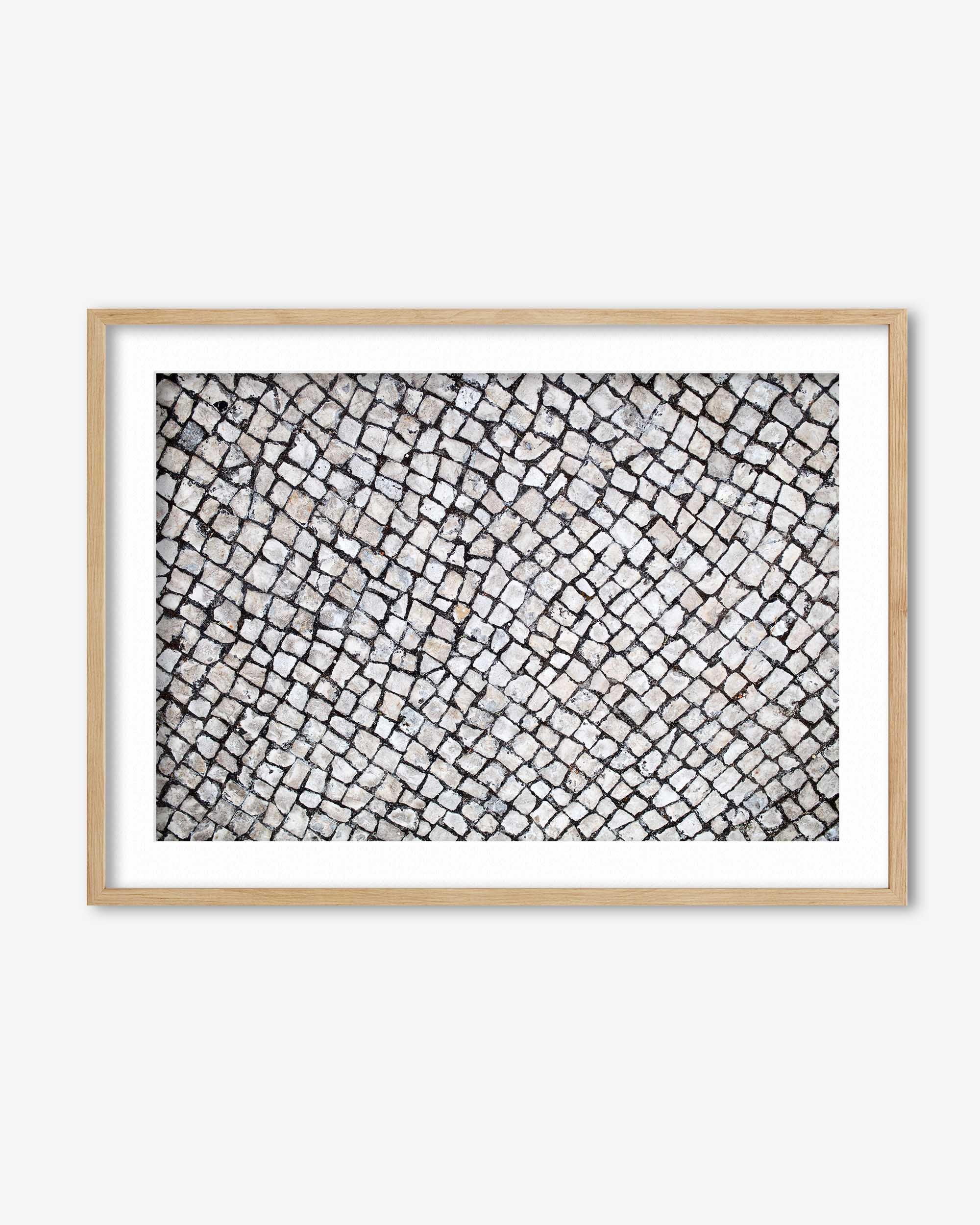 Cobalt Pavement Wall Art Print