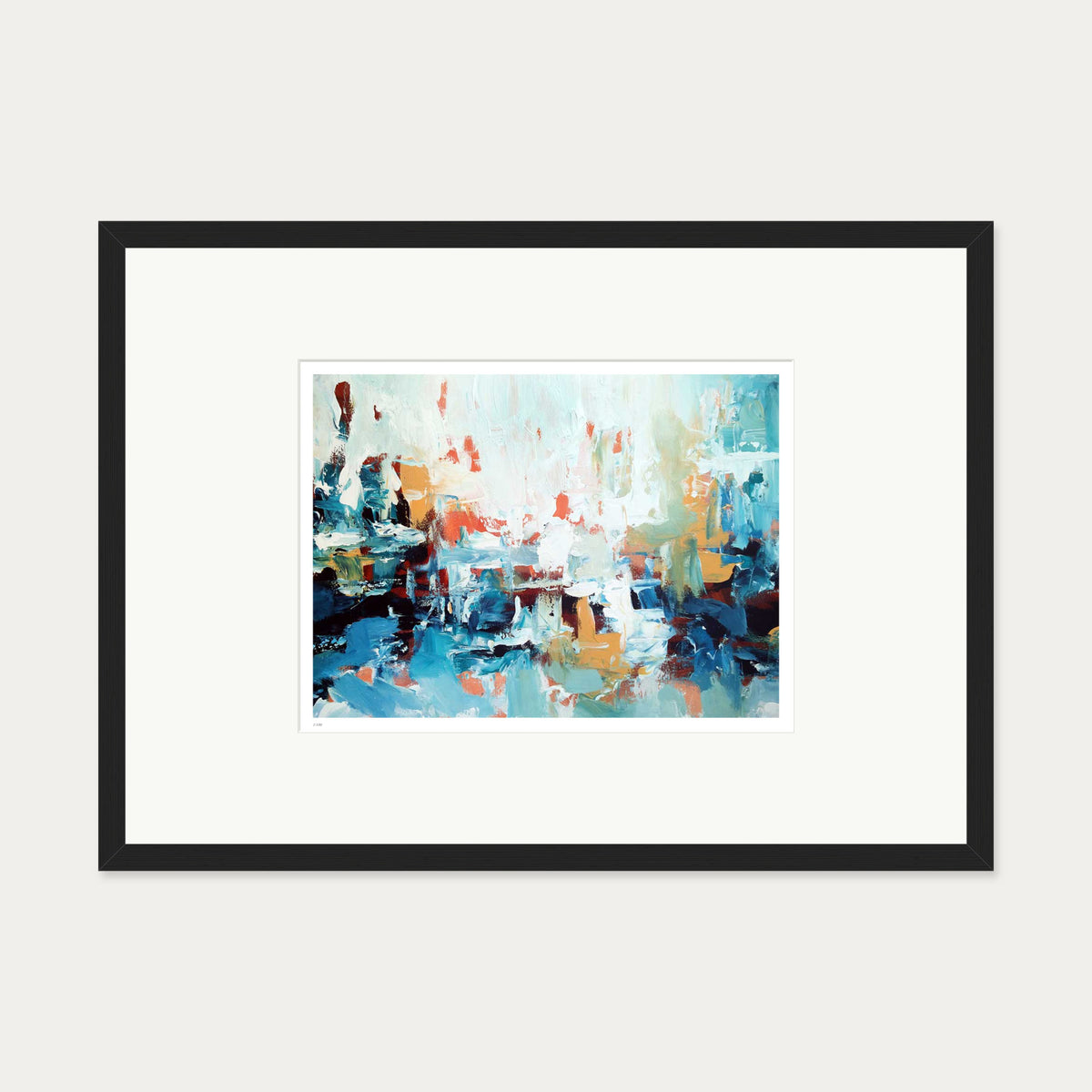 Colour Block 26 Limited Edition Print — 50 x 70 cm — Black Frame