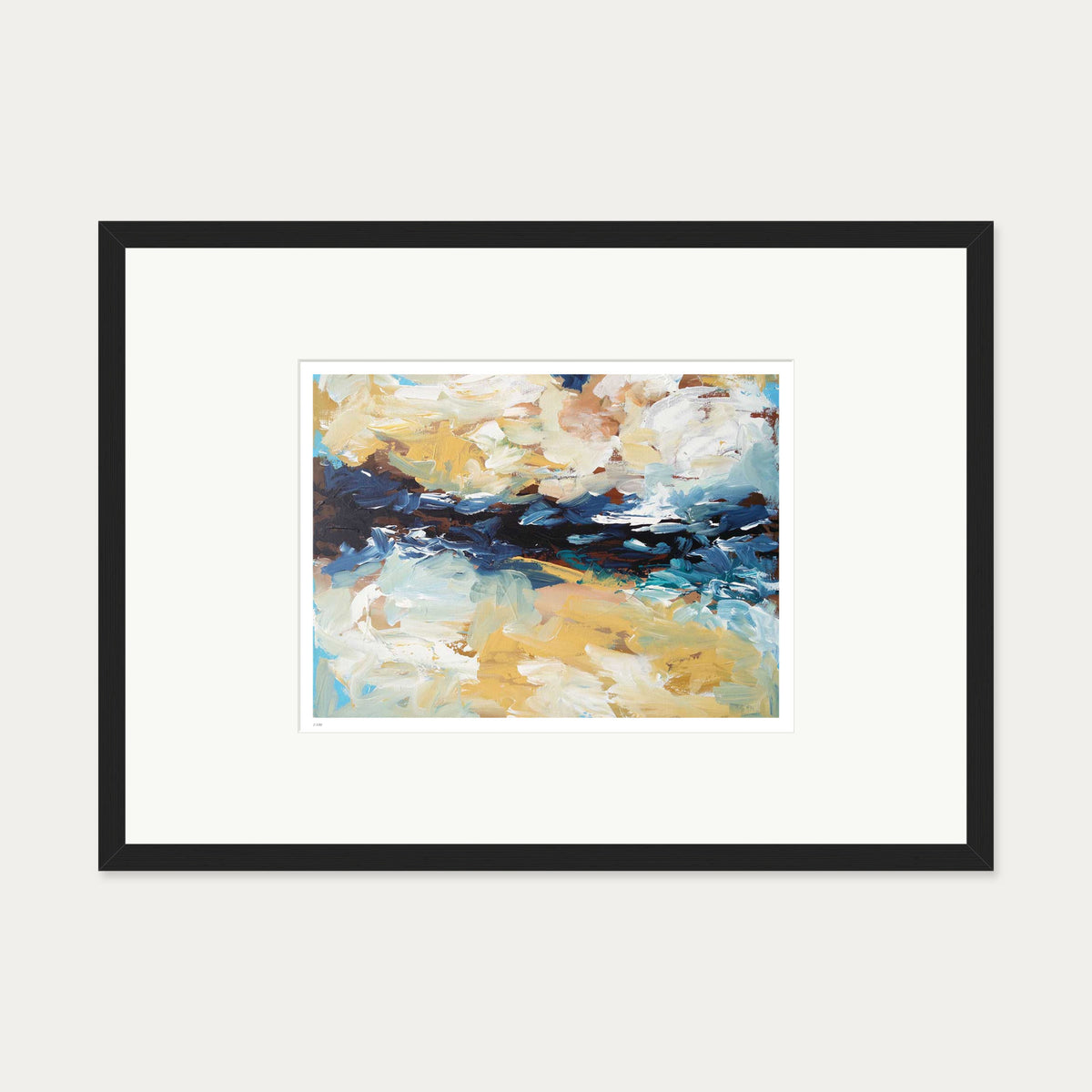 Colour Block 29 Limited Edition Print — 50 x 70 cm — Black Frame