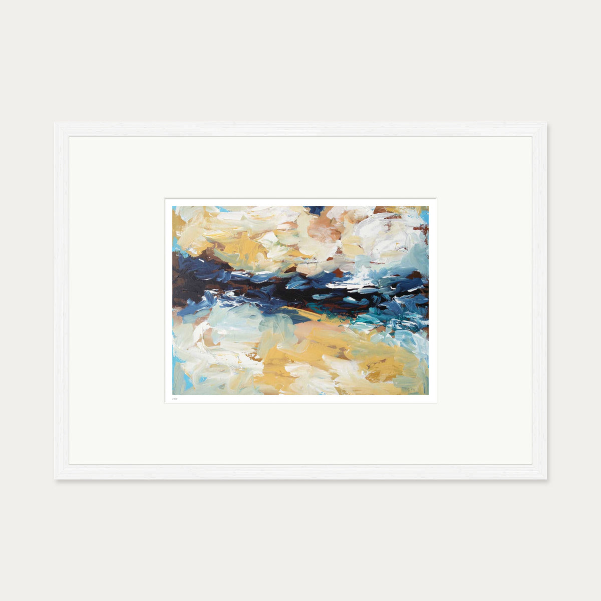 Colour Block 29 Limited Edition Print — 50 x 70 cm — White Frame